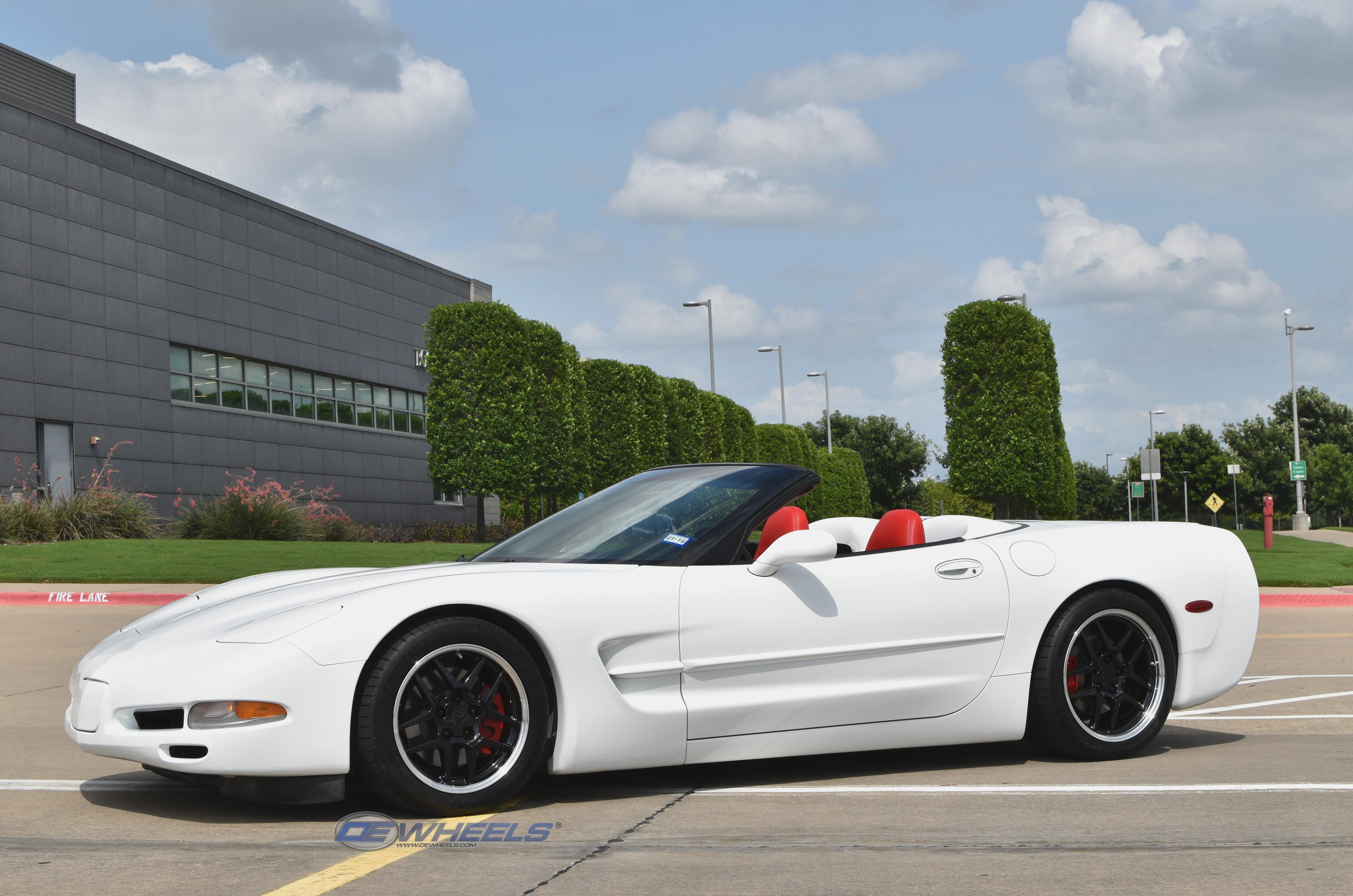 OE Wheels CV04-18105-5475-56BM 18" Replica fits Chevrolet Corvette C5 Z06 Black