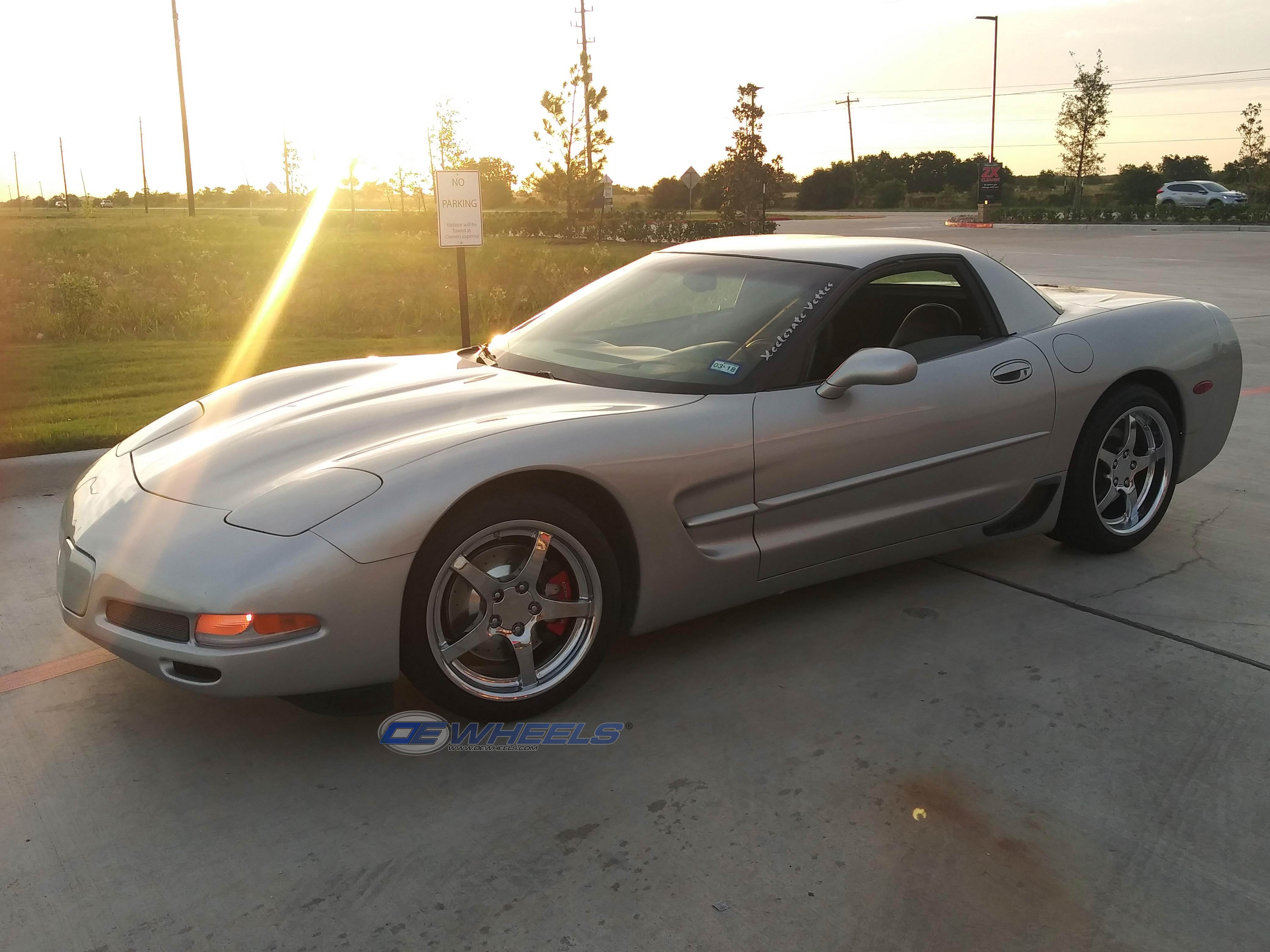 OE Wheels CV05-18095-5475-65C 18" Replica fits Chevrolet Corvette C5 Chrome