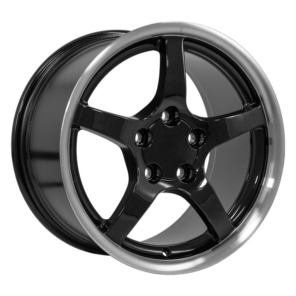 OE Wheels CV05-D17095-5475-54BM 17" Replica fits Chevrolet Corvette C5 Black