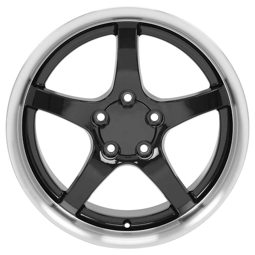 OE Wheels CV05-D18105-5475-56BM 18" Replica fits Chevrolet Corvette C5 Black
