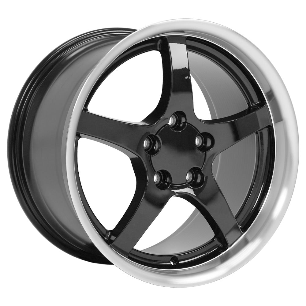 OE Wheels CV05-D18105-5475-56BM 18" Replica fits Chevrolet Corvette C5 Black