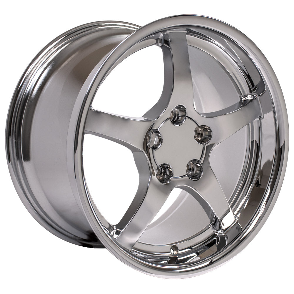 OE Wheels CV05-18095-5475-65C 18" Replica fits Chevrolet Corvette C5 Chrome