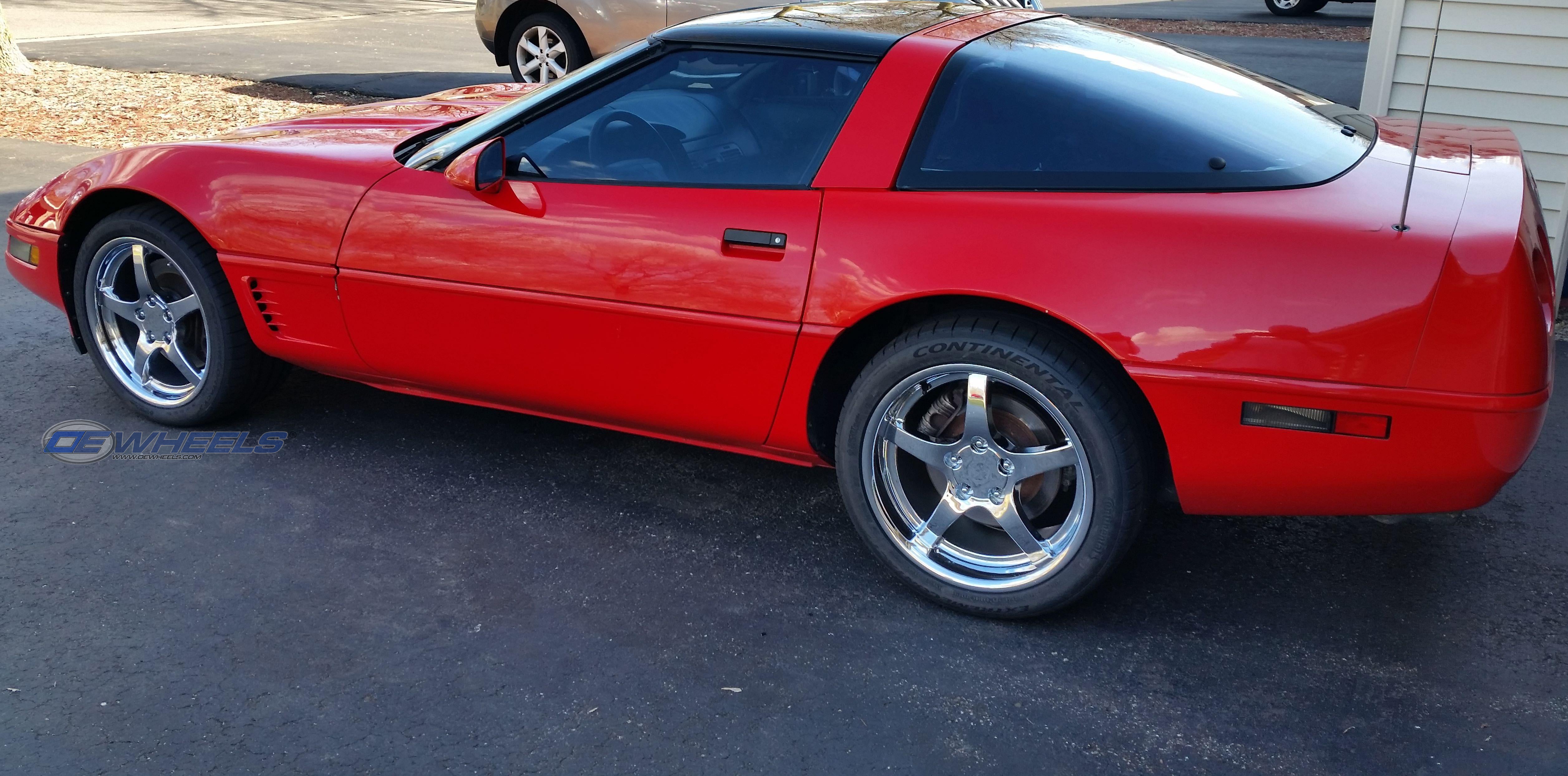 OE Wheels CV05-18095-5475-65C 18" Replica fits Chevrolet Corvette C5 Chrome