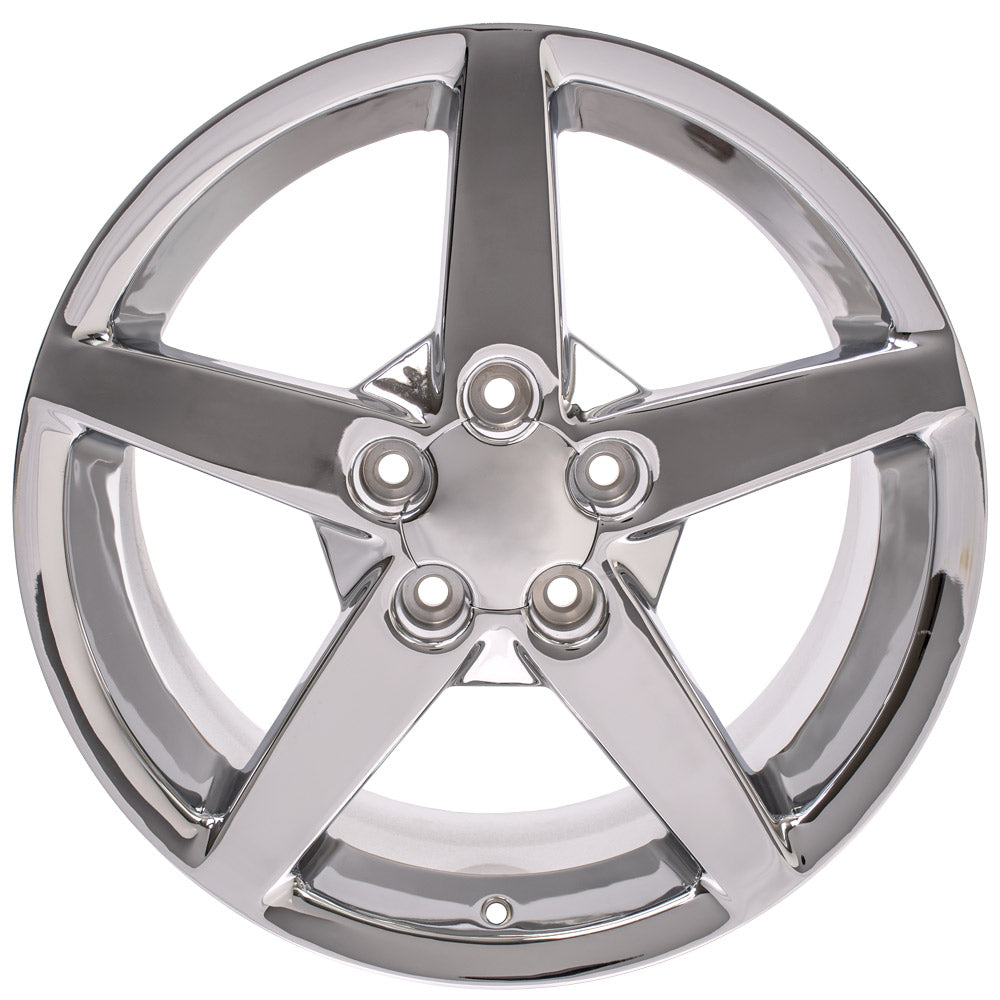 OE Wheels CV06B-19100-5475-68C 19" Replica fits Chevrolet Corvette C6 Chrome