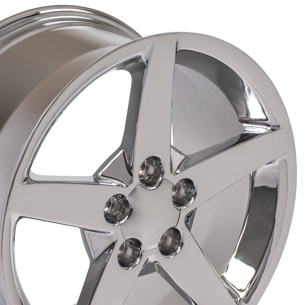 OE Wheels CV06B-19100-5475-68C 19" Replica fits Chevrolet Corvette C6 Chrome