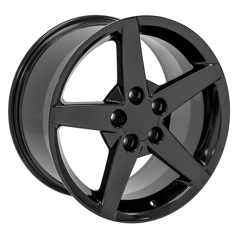 OE Wheels CV06A-18095-5475-58B 18" Replica fits Chevrolet Corvette C6 Black