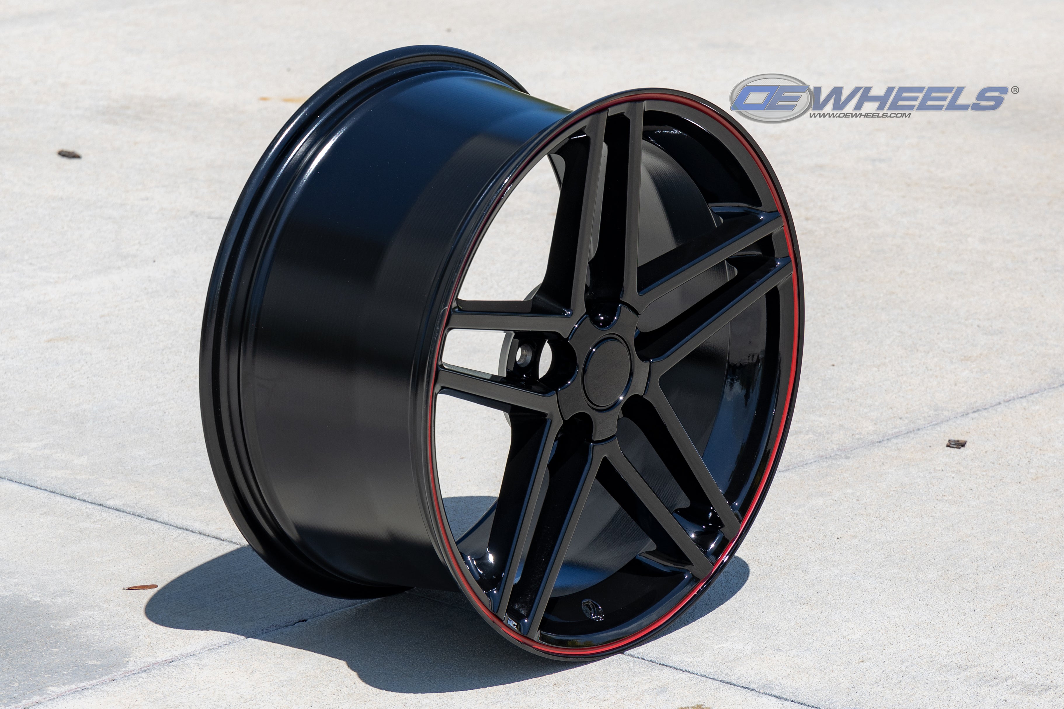 OE Wheels CV07A-18095-5475-56BR 18" Replica Fits Corvette C6 Z06 Rim Redline