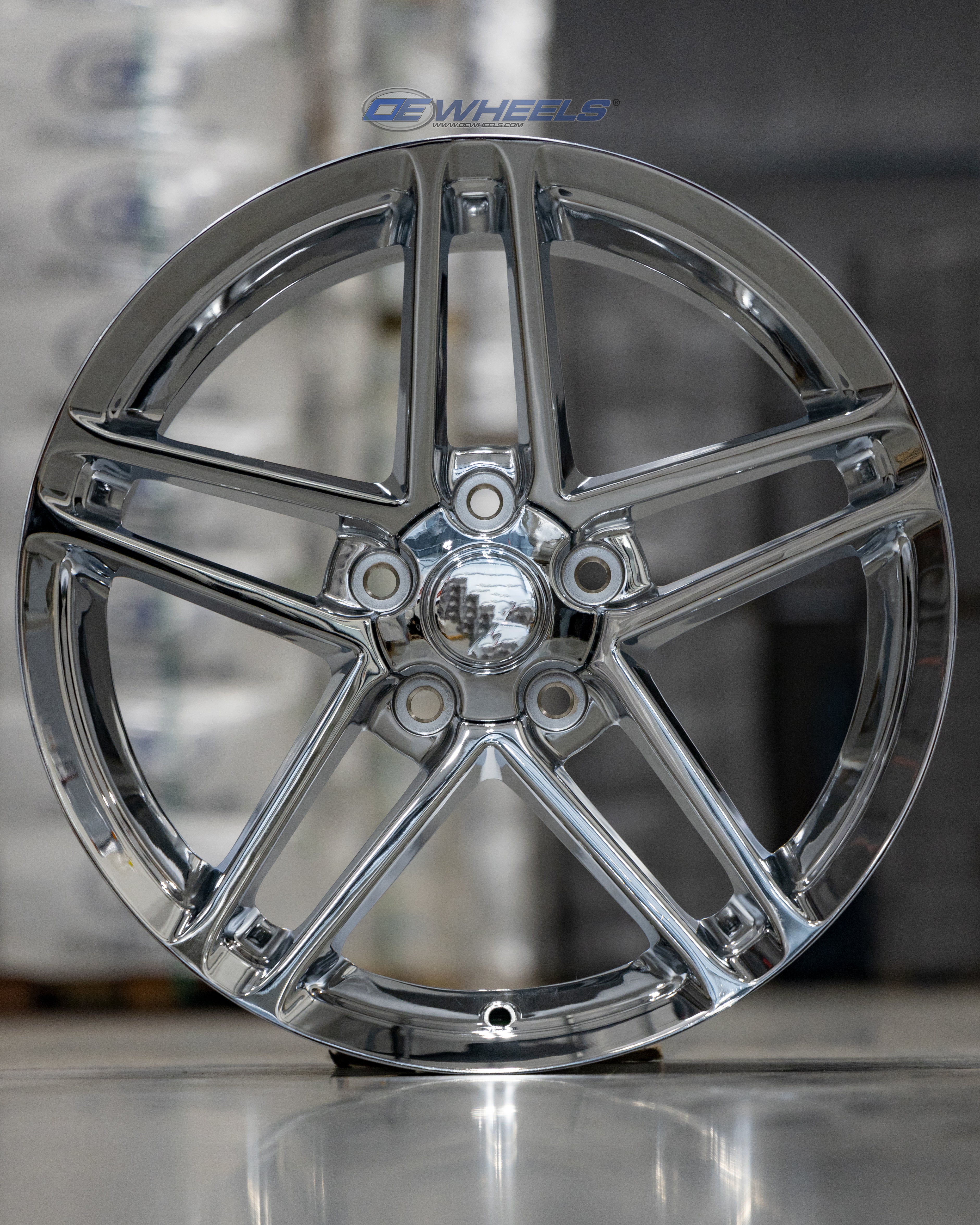 OE Wheels CV07A-17095-5475-54C 17" Replica fits Chevrolet Corvette C6 Z06 Chrome