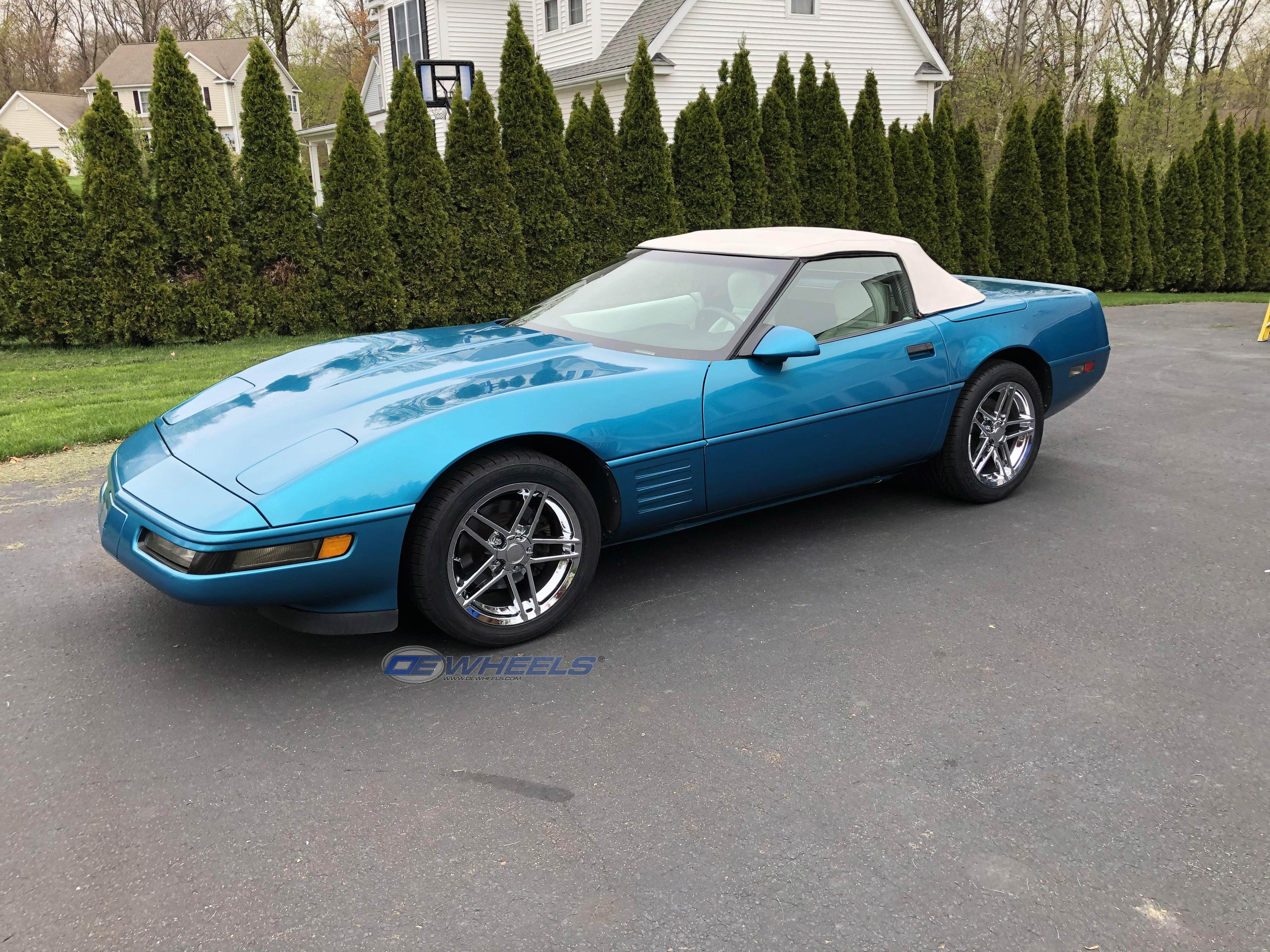 OE Wheels CV07A-17095-5475-54C 17" Replica fits Chevrolet Corvette C6 Z06 Chrome