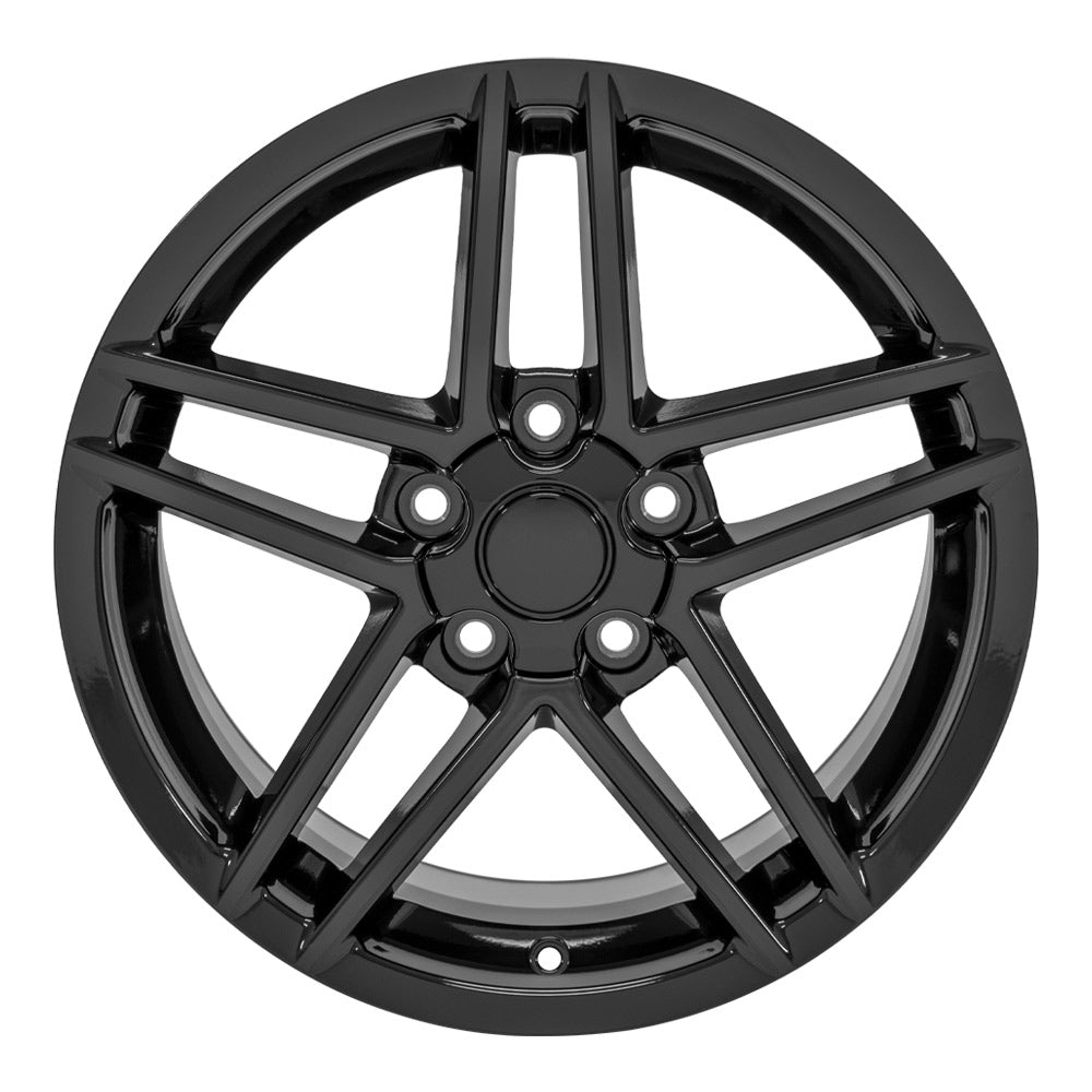 OE Wheels CV07A-17095-5475-54B 17" Replica fits Chevrolet Corvette C6 Z06 Black