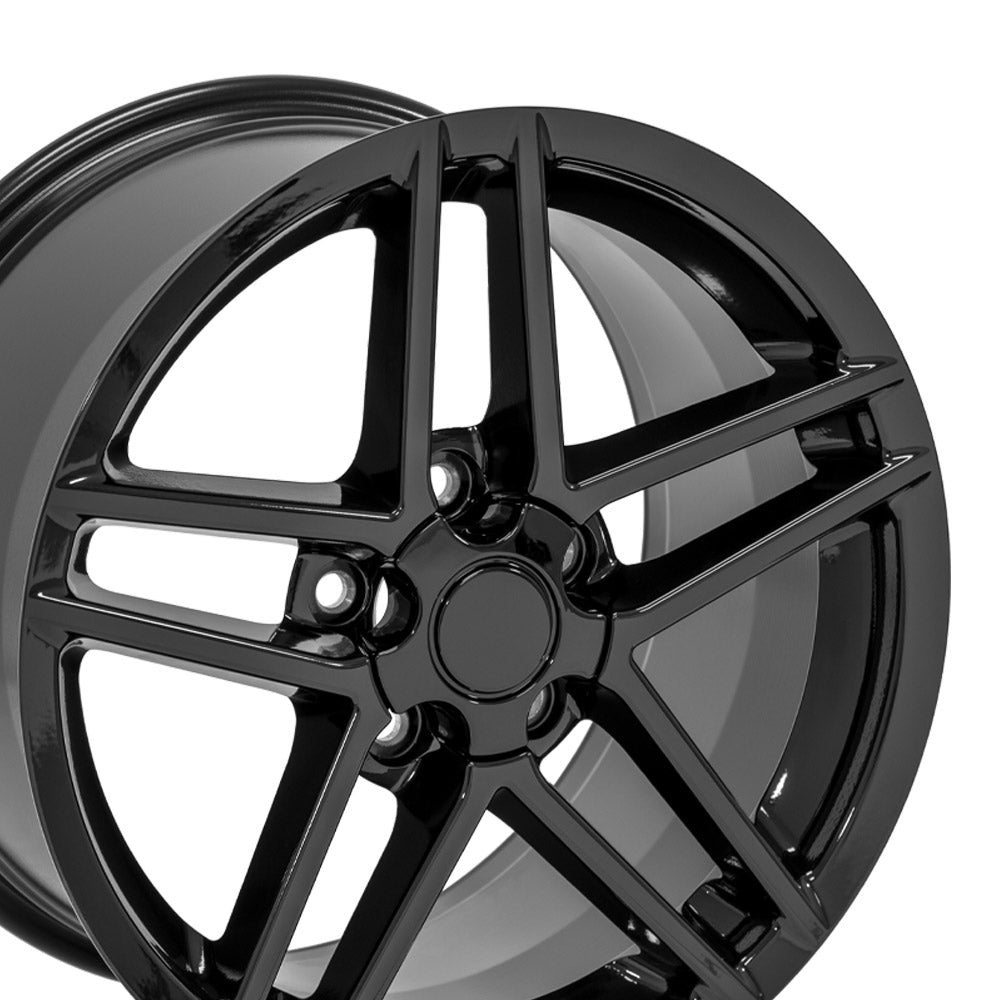 OE Wheels CV07A-17095-5475-54B 17" Replica fits Chevrolet Corvette C6 Z06 Black
