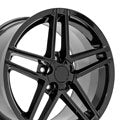 OE Wheels CV07A-18095-5475-56B 18" Replica fits Chevrolet Corvette C6 Z06 Black