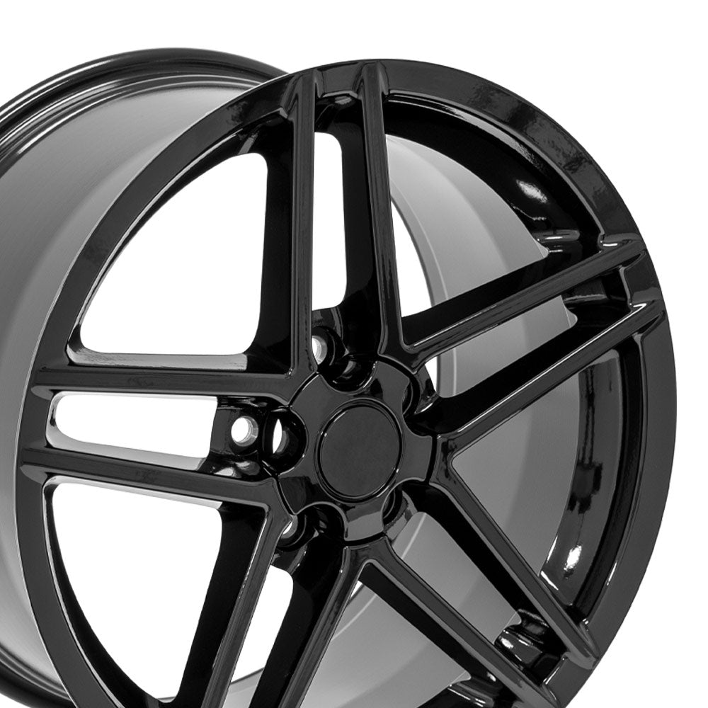 OE Wheels CV07A-18095-5475-56B 18" Replica fits Chevrolet Corvette C6 Z06 Black