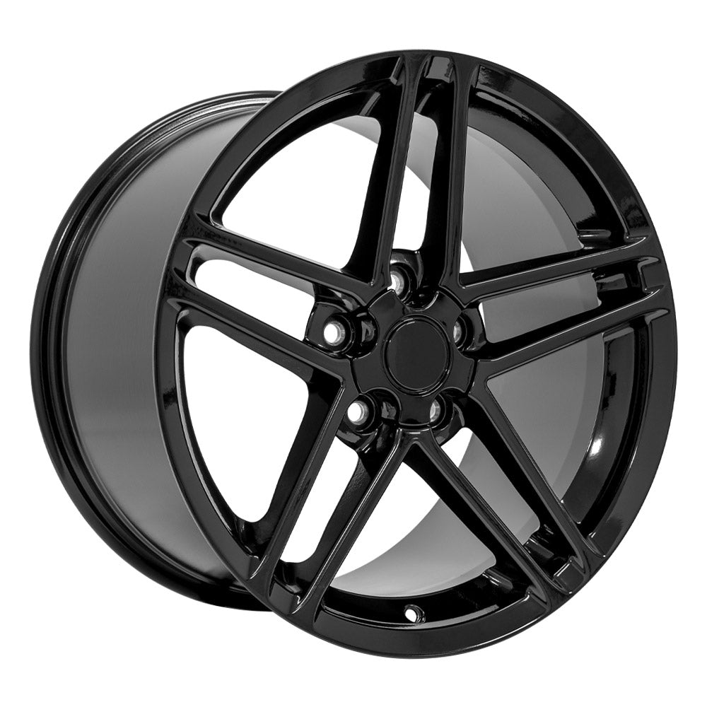 OE Wheels CV07A-18105-5475-56B 18" Replica fits Chevrolet Corvette C6 Z06 Blk