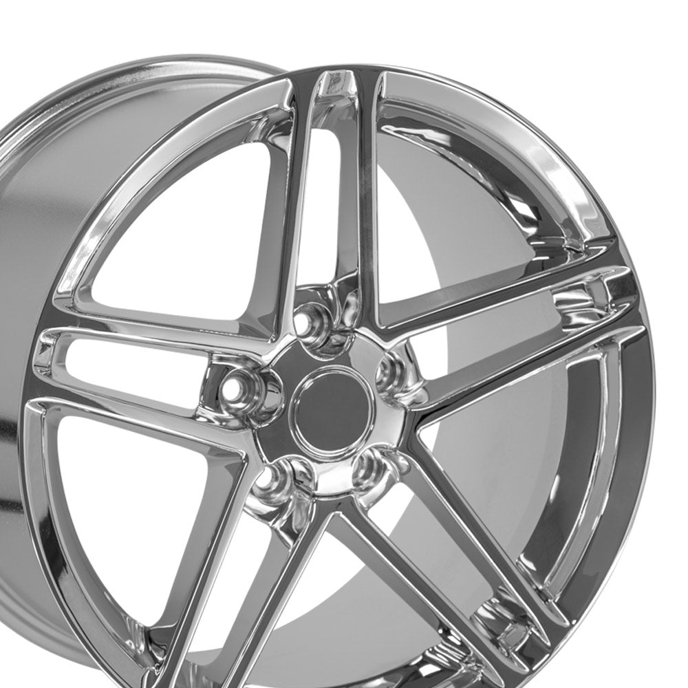 OE Wheels CV07A-18105-5475-56C 18" Replica fits Chevrolet Corvette C6 Z06 Chrome