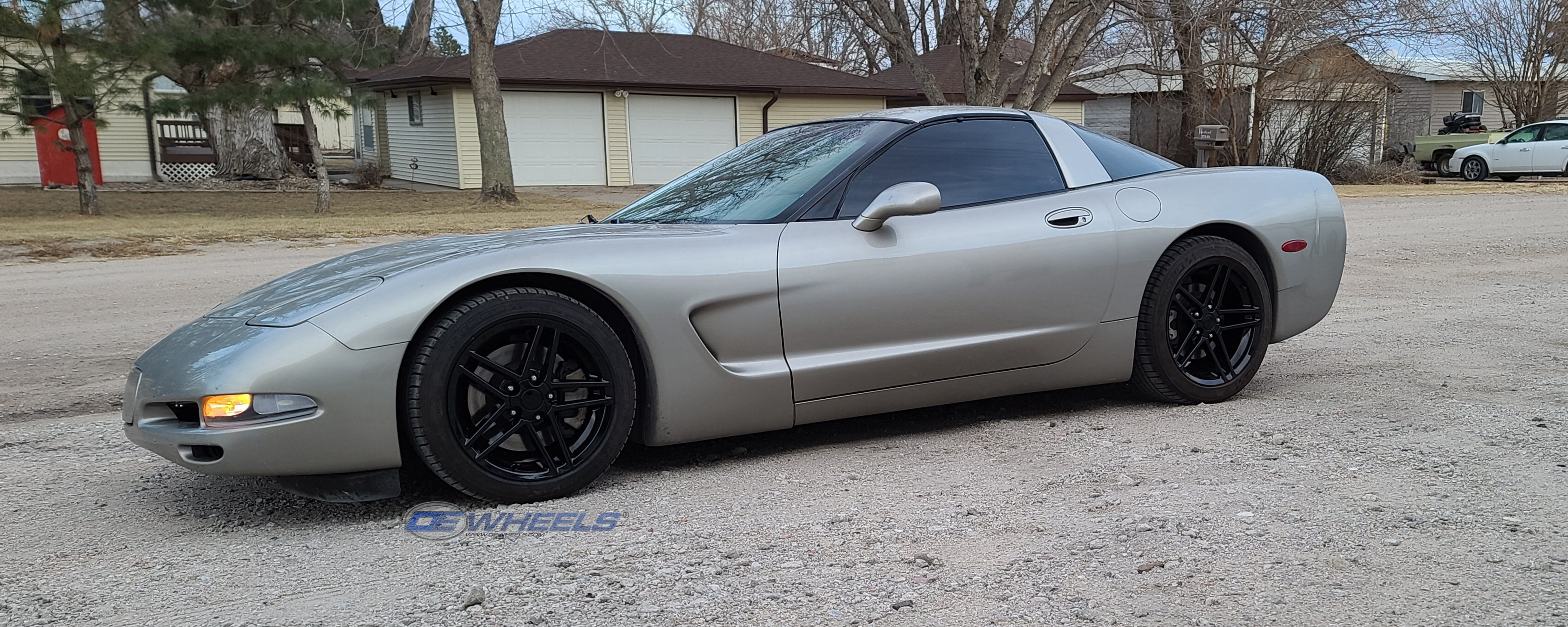 OE Wheels CV07A-18095-5475-56B 18" Replica fits Chevrolet Corvette C6 Z06 Black