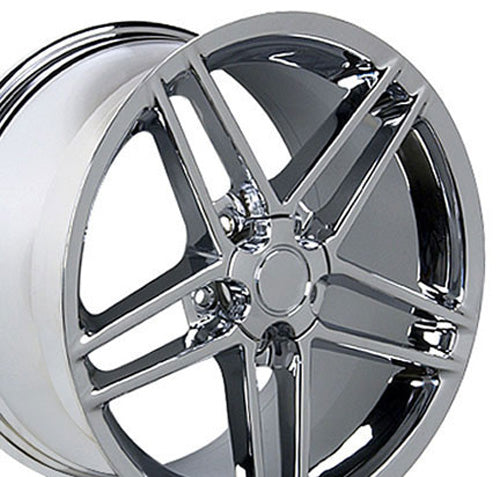 OE Wheels CV07B-19100-5475-65C 19" Replica fits Chevrolet Corvette C6 Z06 Chrome