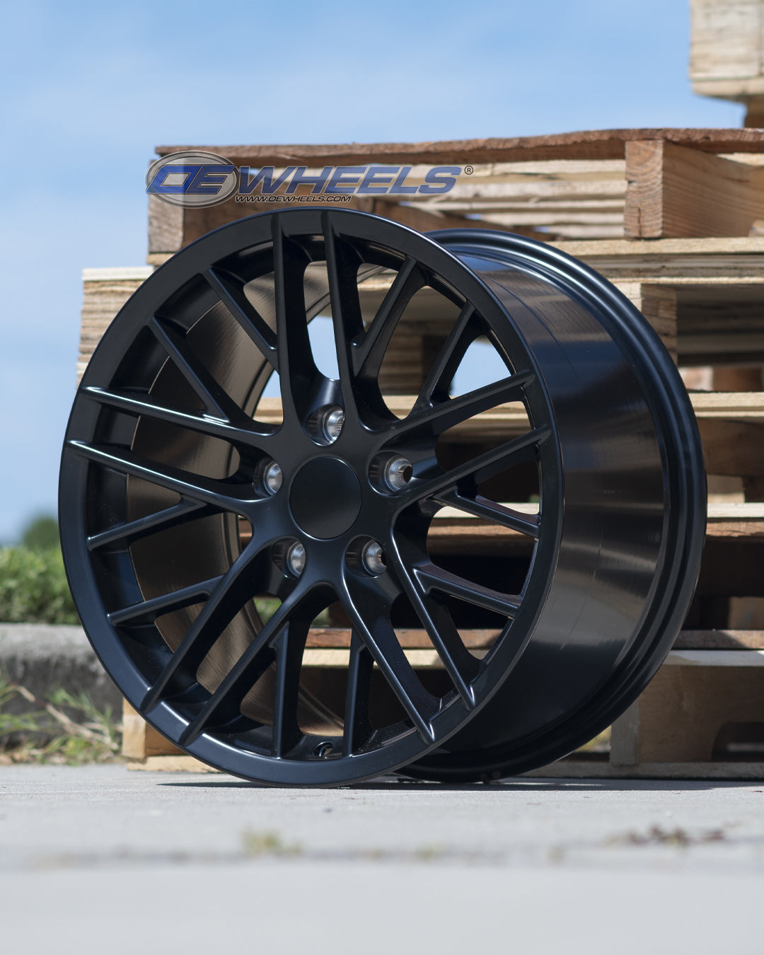 OE Wheels CV08B-18085-5475-56B1 18" Replica fits Chevrolet Corvette C6 ZR1 Satin
