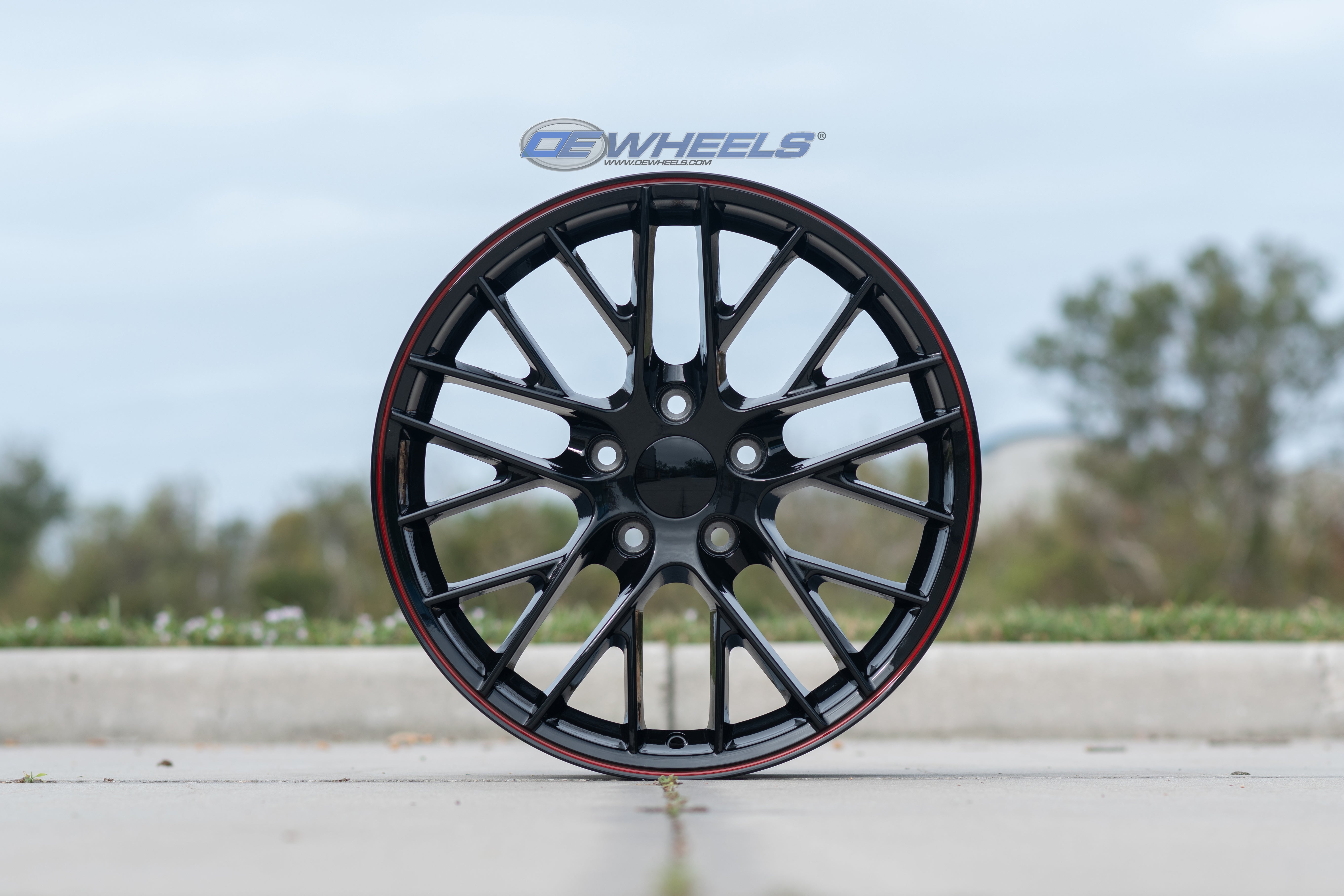 OE Wheels CV08B-18085-5475-56BR 18" Replica fits Chevy Corvette C6 ZR1 Redline