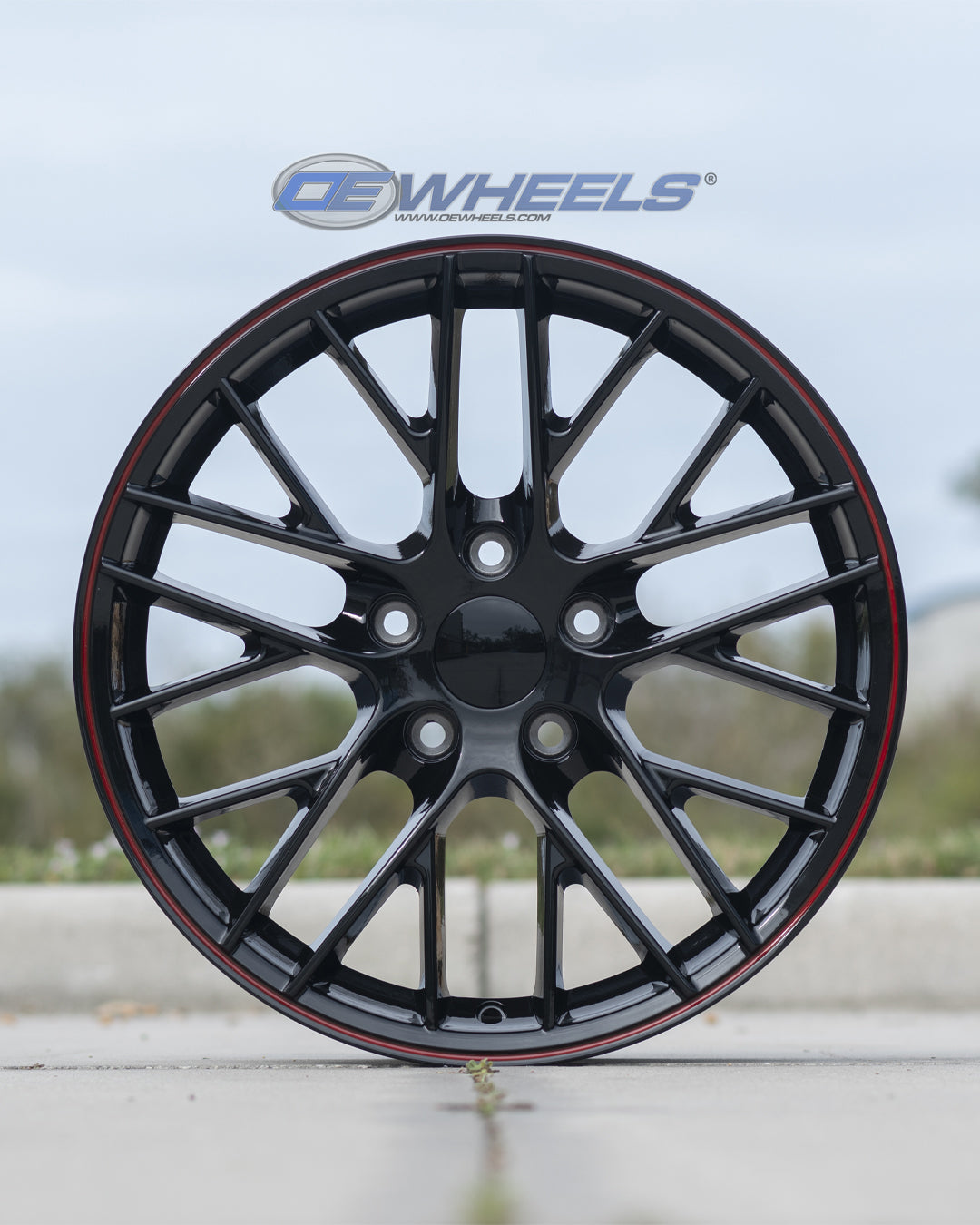 OE Wheels CV08B-18085-5475-56BR 18" Replica fits Chevy Corvette C6 ZR1 Redline