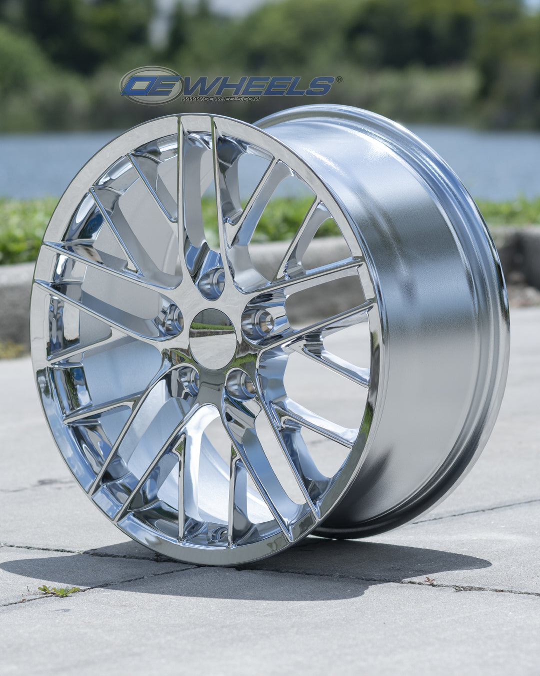 OE Wheels CV08A-18105-5475-56C 18" Replica fits Chevrolet Corvette C6 ZR1 Chrome