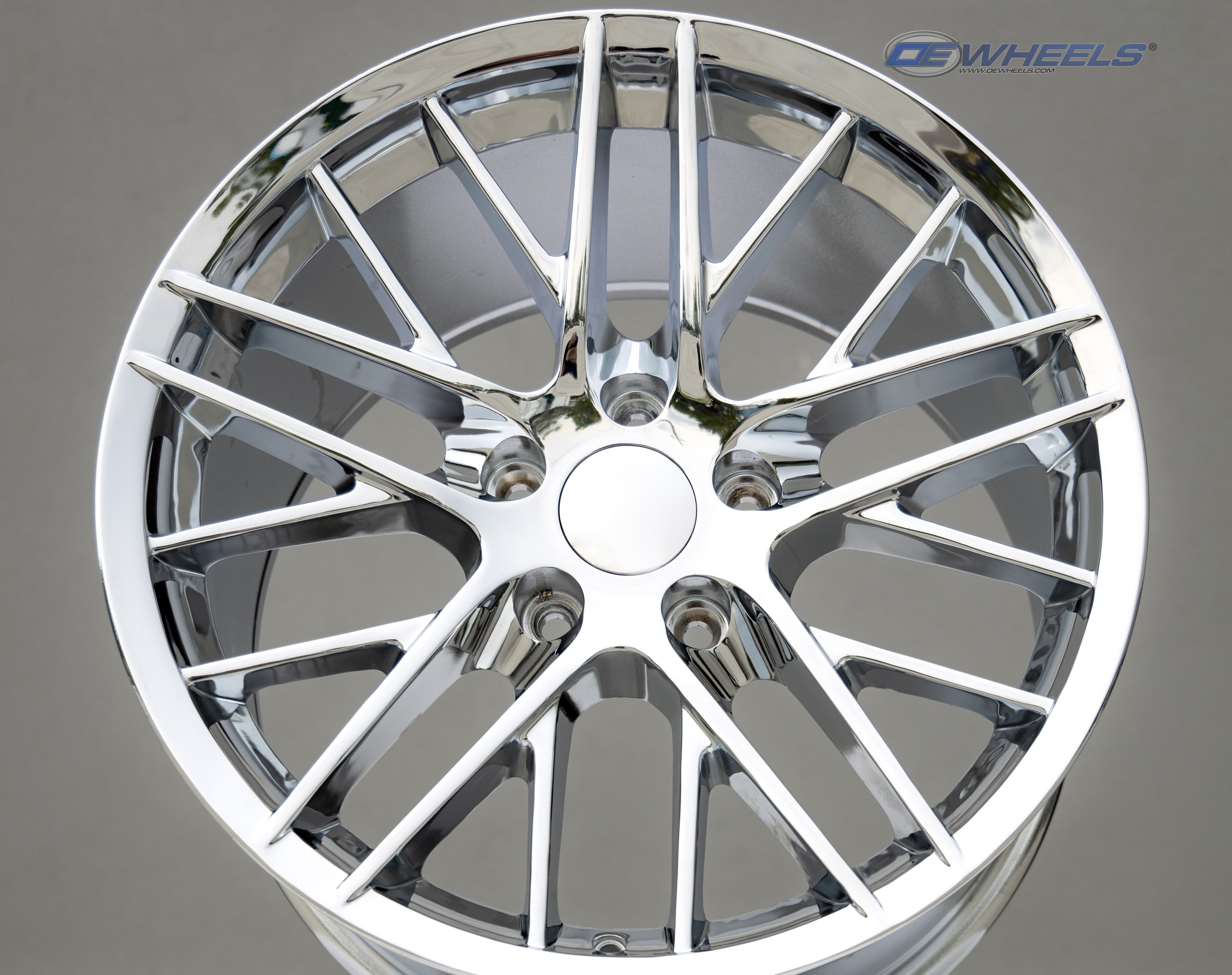 OE Wheels CV08B-19100-5475-79C 19" Replica fits Chevrolet Corvette C6 ZR1 Chrome