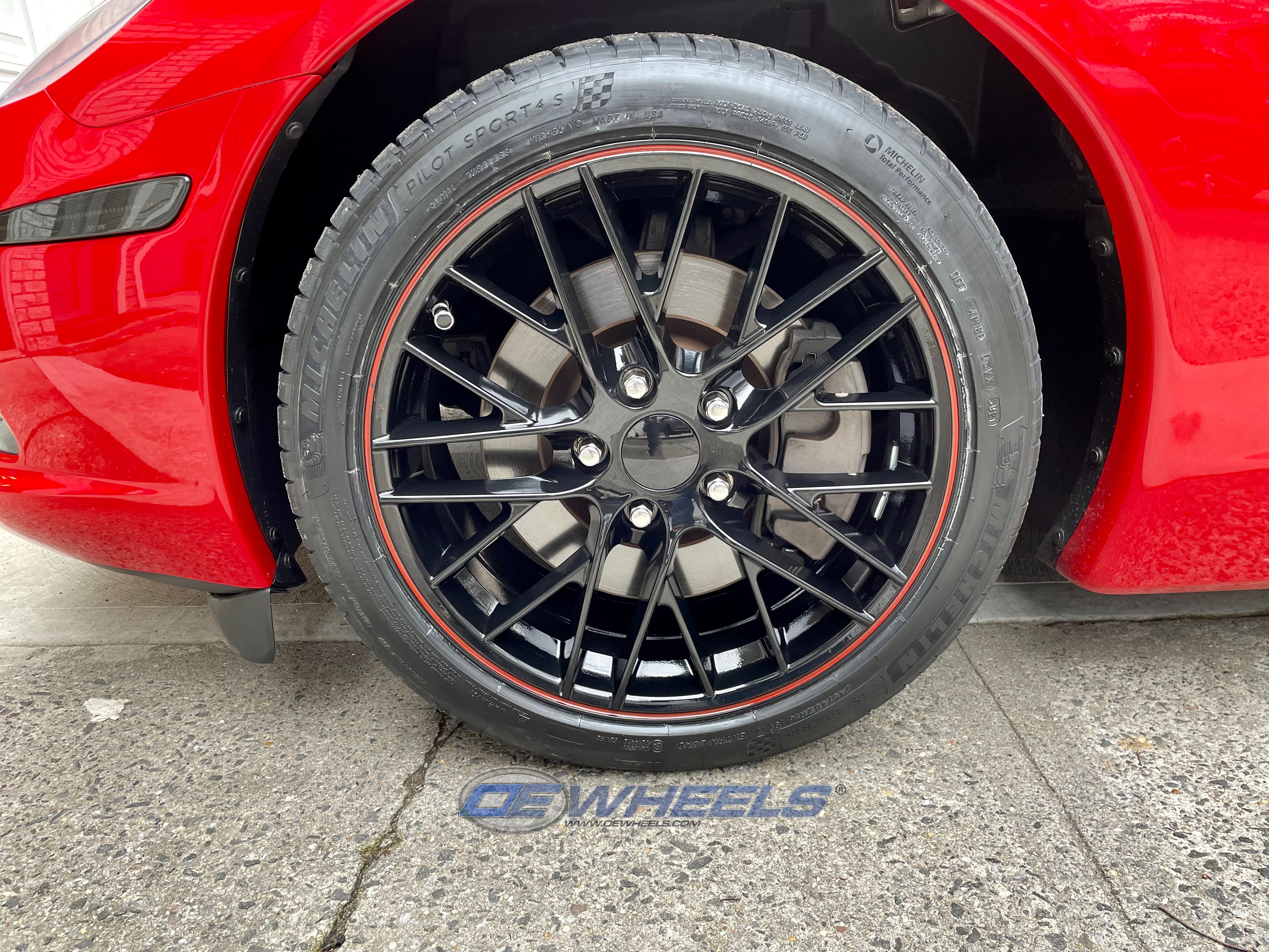 OE Wheels CV08B-19100-5475-79BR 19" Replica fits Chevy Corvette C6 ZR1 Redline