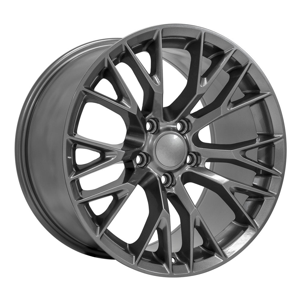 OE Wheels CV22-18105-5475-56G 18" Replica fits Chevrolet Corvette C7 Z06 Gun-mtl