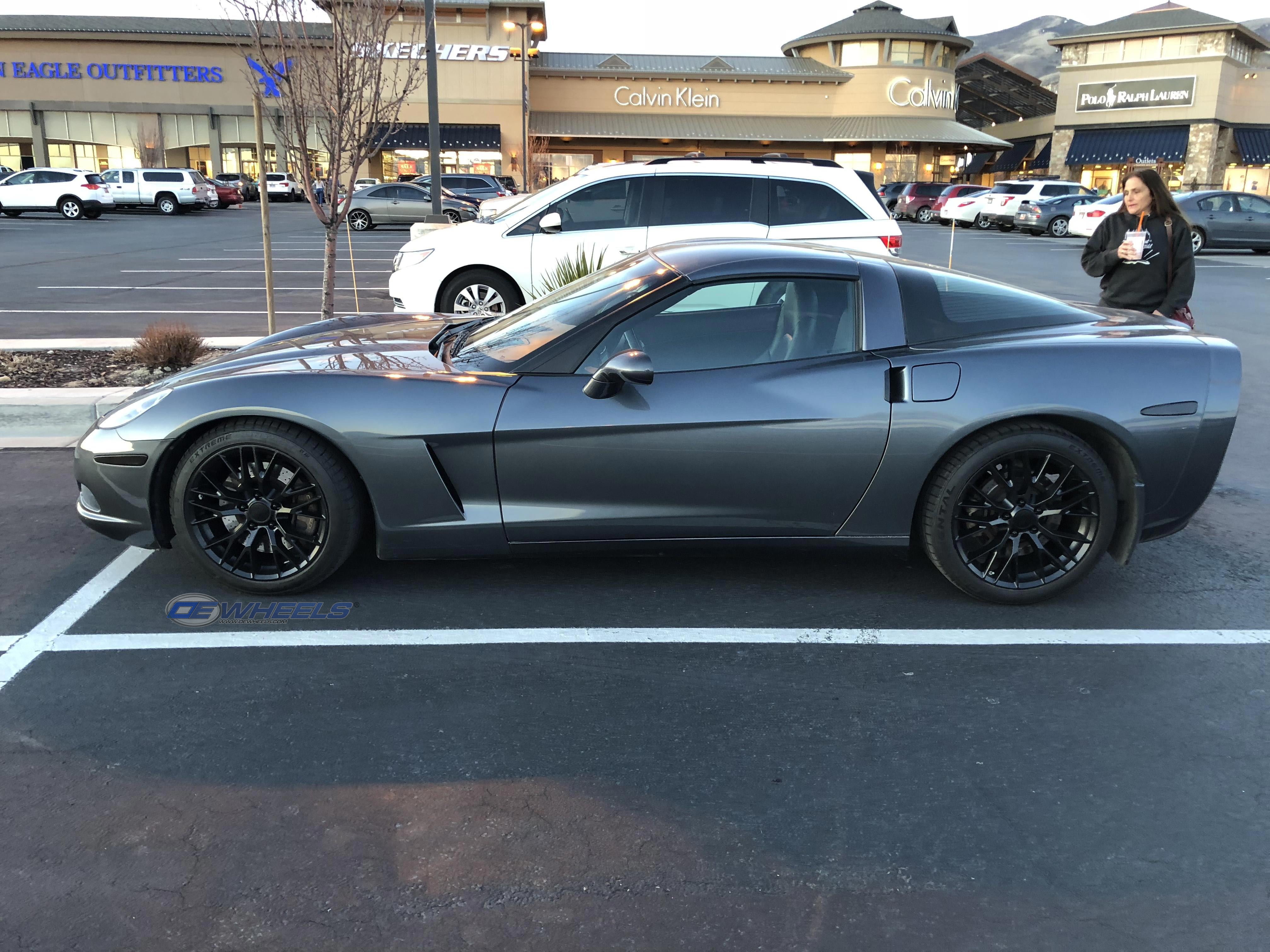 OE Wheels CV22B-19100-5475-79B1 19" Replica fits Chevrolet Corvette C7 Z06 Black