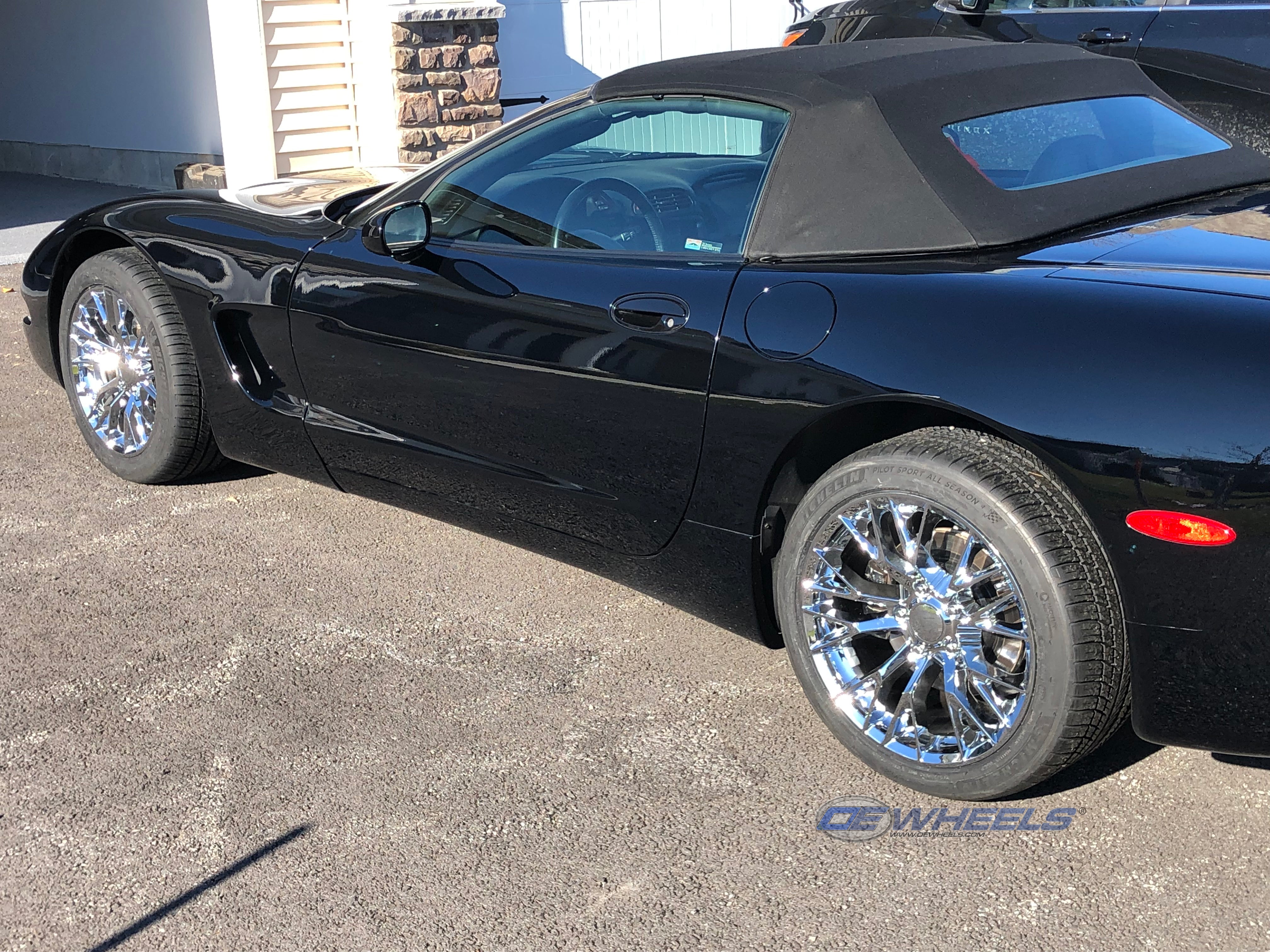 OE Wheels CV22-17095-5475-54C 17" Replica fits Chevrolet Corvette C7 Z06 Chrome