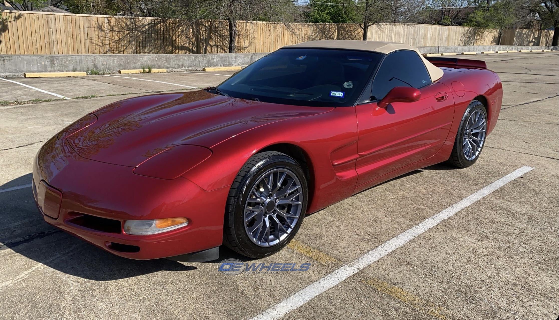 OE Wheels CV22B-18085-5475-56G 18" Replica fits Chevy Corvette C7 Z06 Gunmetal