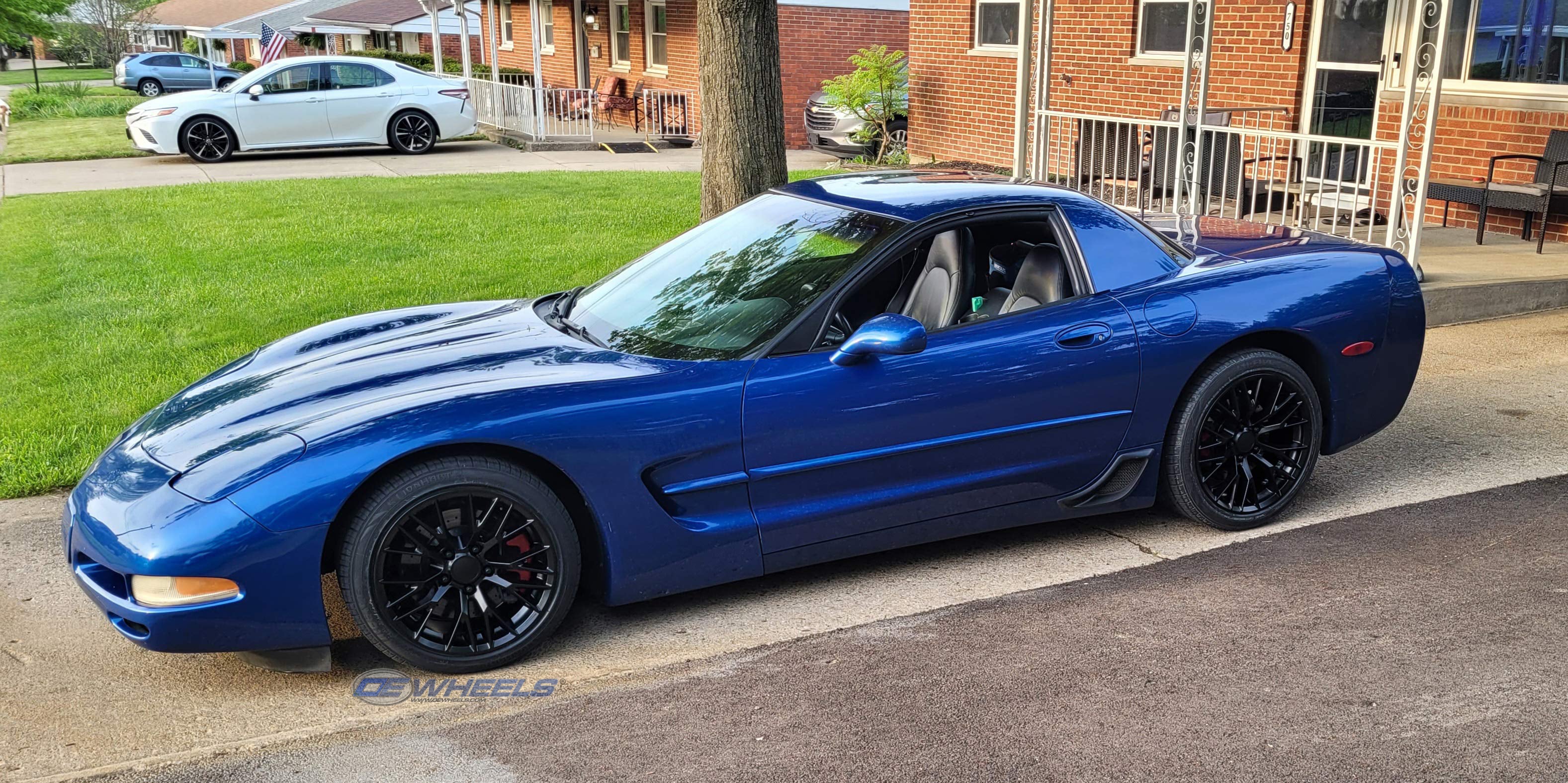 OE Wheels CV22B-18085-5475-56B1 18" Replica fits Chevrolet Corvette C7 Z06 Black