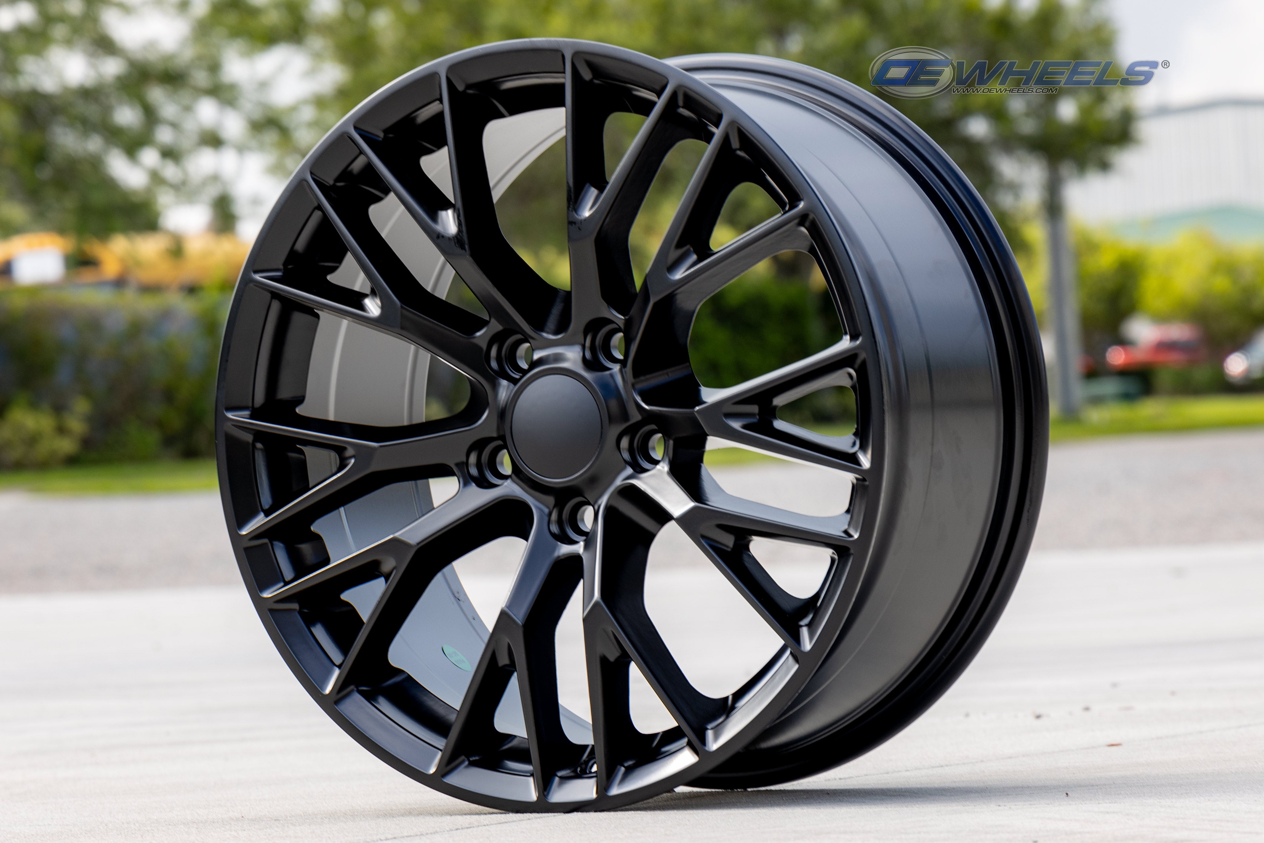 OE Wheels CV22-17095-5475-54B1 17" Replica fits Chevrolet Corvette C7 Z06 Black