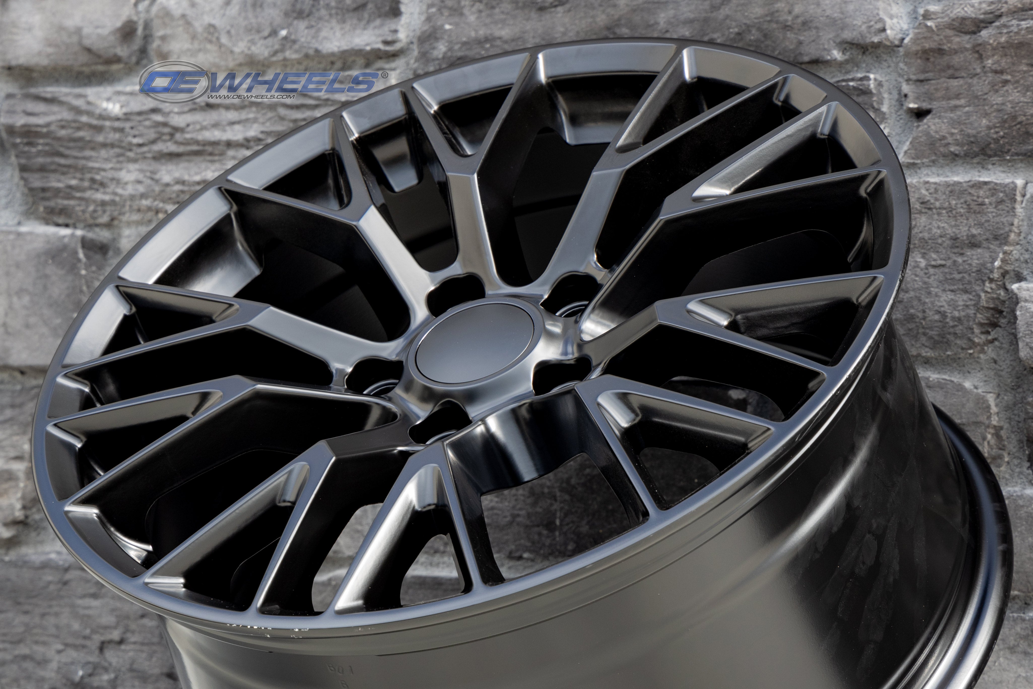 OE Wheels CV22-17095-5475-54B1 17" Replica fits Chevrolet Corvette C7 Z06 Black