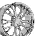 OE Wheels CV22B-18085-5475-56C 18" Replica fits Chevrolet Corvette C7 Z06 Chrome