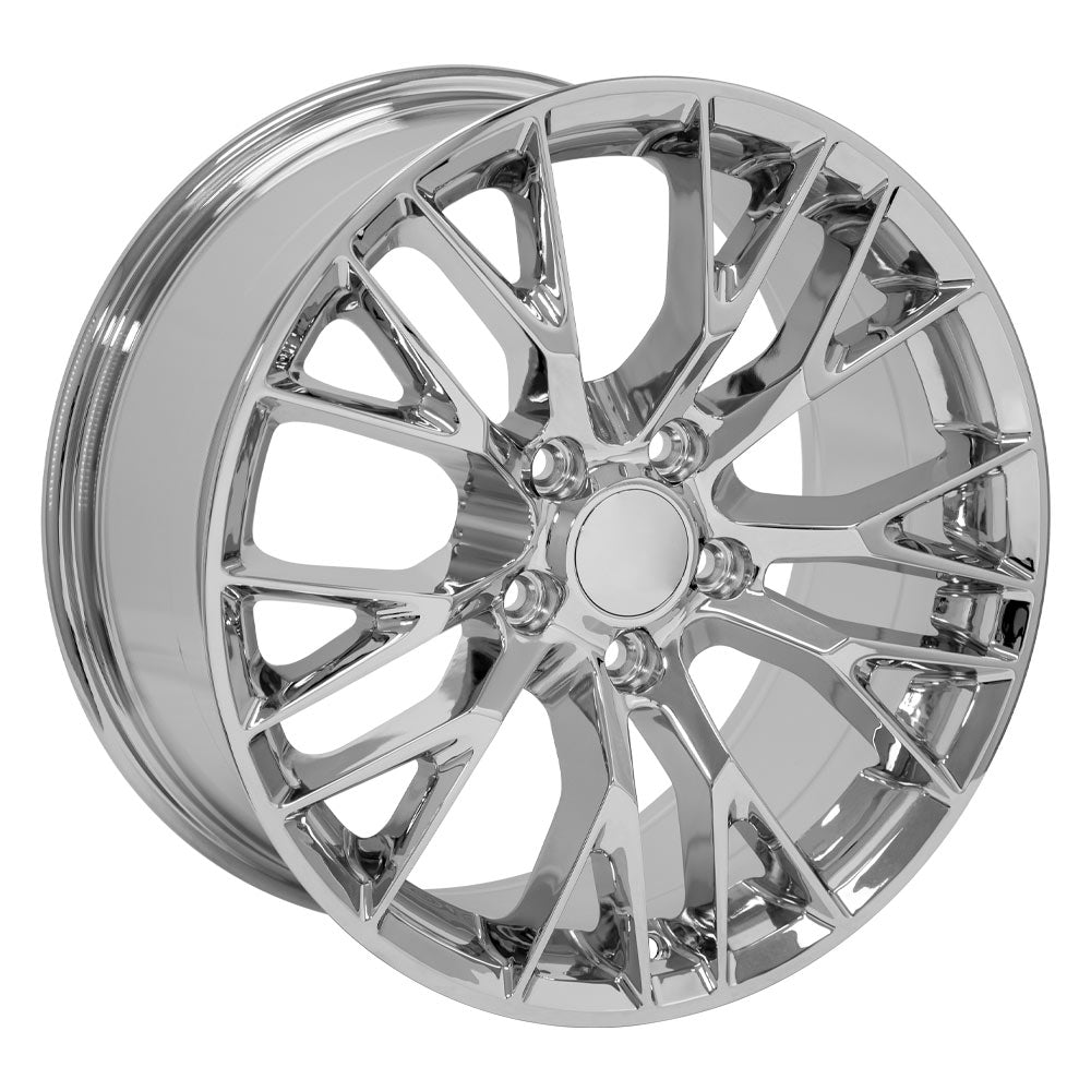 OE Wheels CV22B-18085-5475-56C 18" Replica fits Chevrolet Corvette C7 Z06 Chrome
