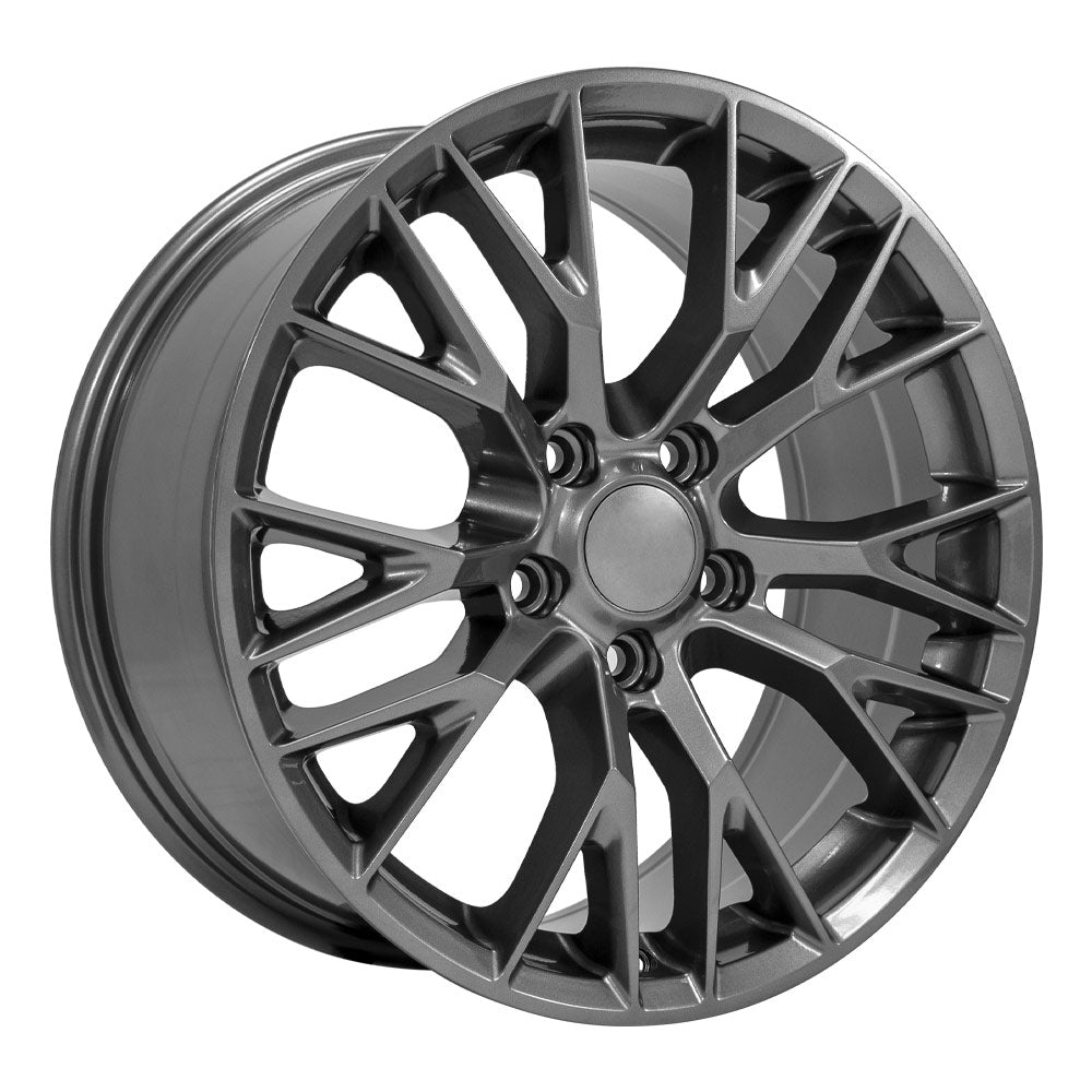 OE Wheels CV22B-18085-5475-56G 18" Replica fits Chevy Corvette C7 Z06 Gunmetal