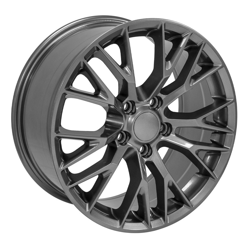 OE Wheels CV22B-18085-5475-56G 18" Replica fits Chevy Corvette C7 Z06 Gunmetal