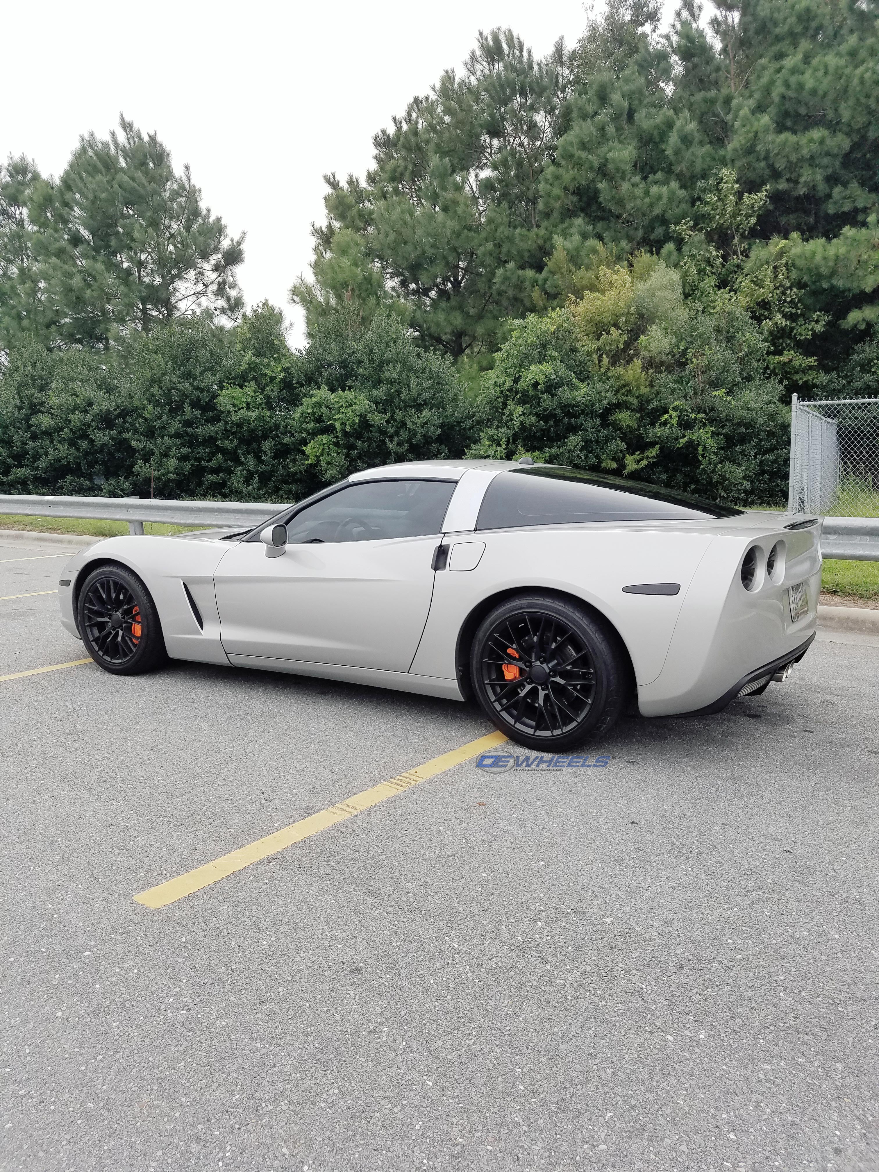 OE Wheels CV22B-19100-5475-79B1 19" Replica fits Chevrolet Corvette C7 Z06 Black