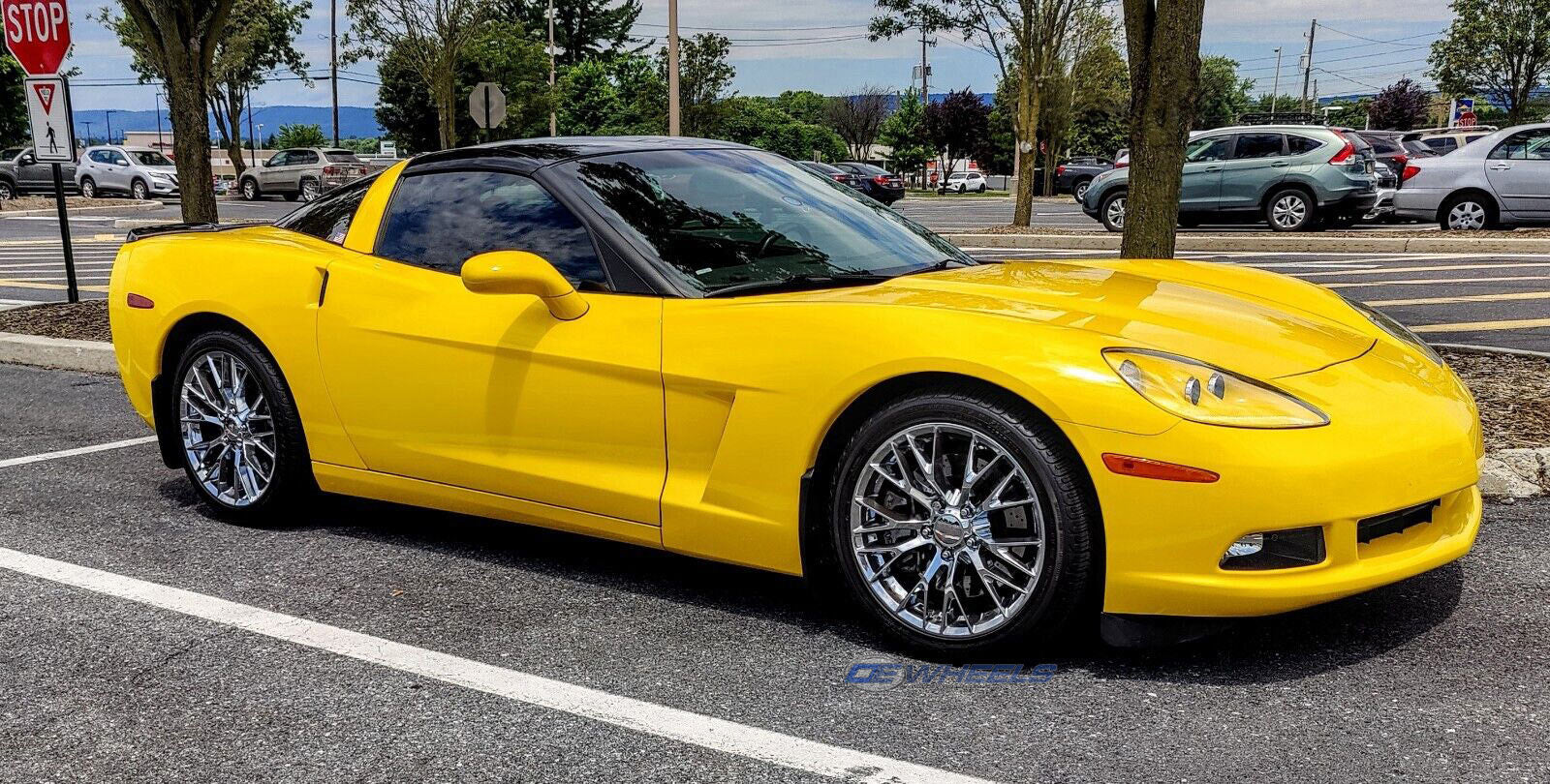 OE Wheels CV22B-19100-5475-79C 19" Replica fits Chevrolet Corvette C7 Z06 Chrome