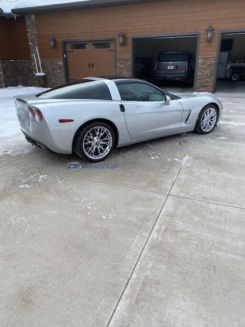 OE Wheels CV22B-19100-5475-79C 19" Replica fits Chevrolet Corvette C7 Z06 Chrome