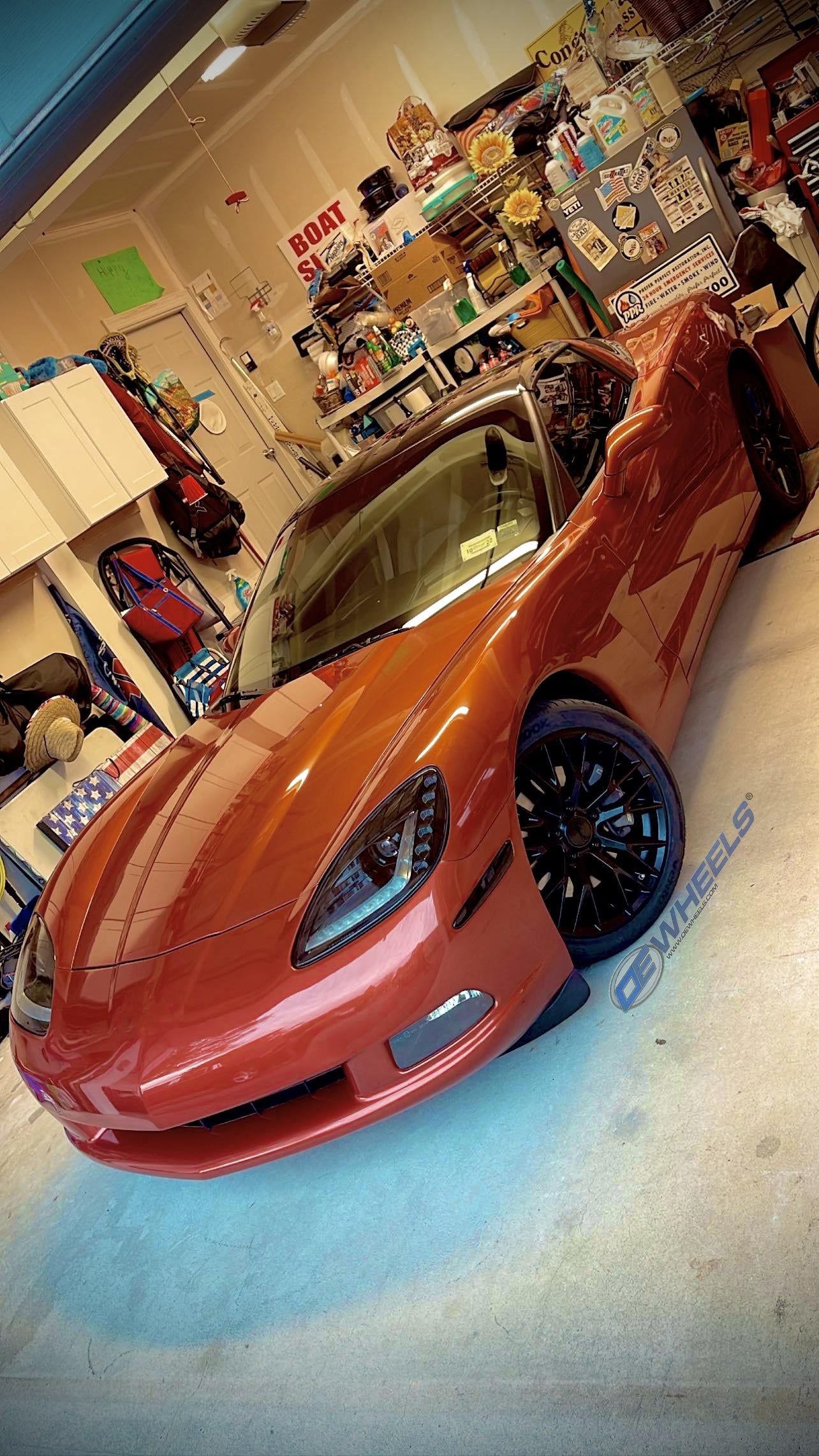 OE Wheels CV22B-19100-5475-79B1 19" Replica fits Chevrolet Corvette C7 Z06 Black