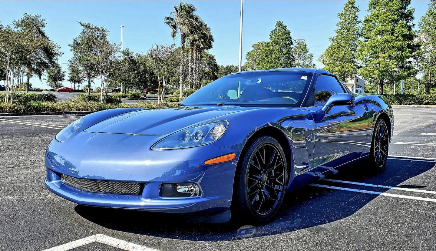OE Wheels CV22B-19100-5475-79B1 19" Replica fits Chevrolet Corvette C7 Z06 Black