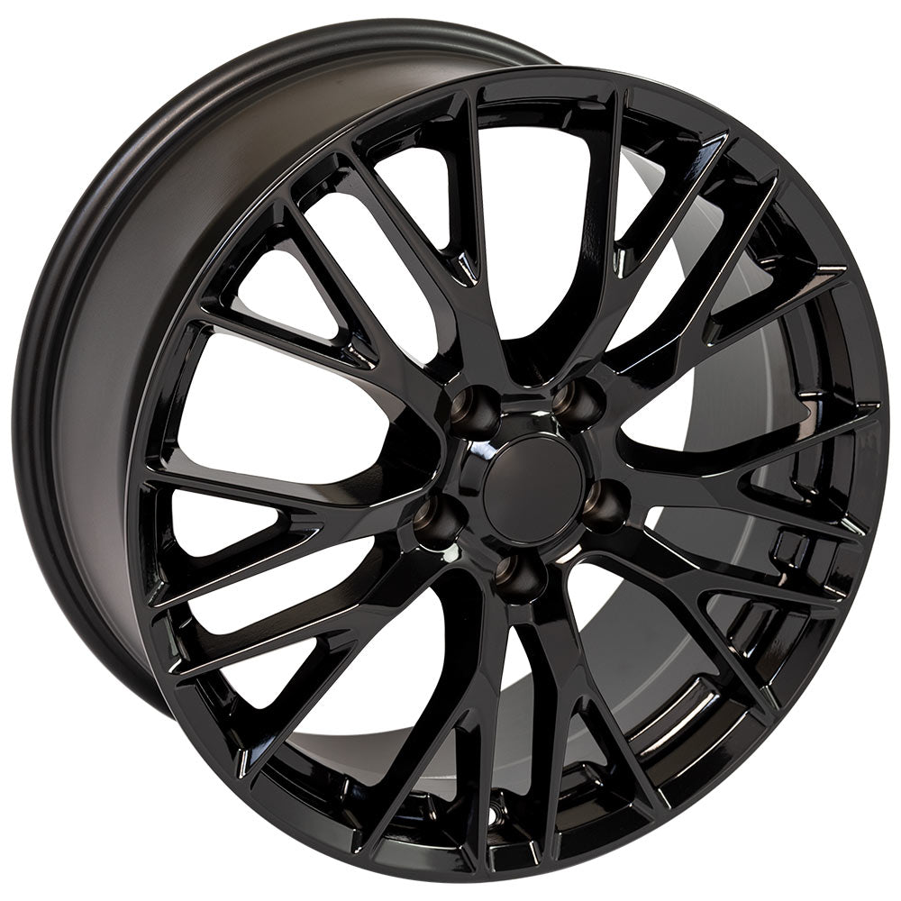 OE Wheels CV22C-19085-5475-56B 19" Replica fits Chevrolet Corvette C7 Z06 Black