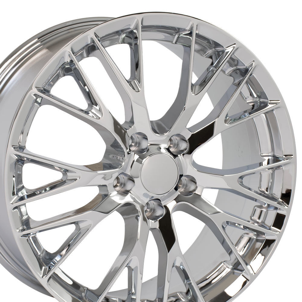 OE Wheels CV22C-19085-5475-56C 19" Replica fits Chevrolet Corvette C7 Z06 Chrome