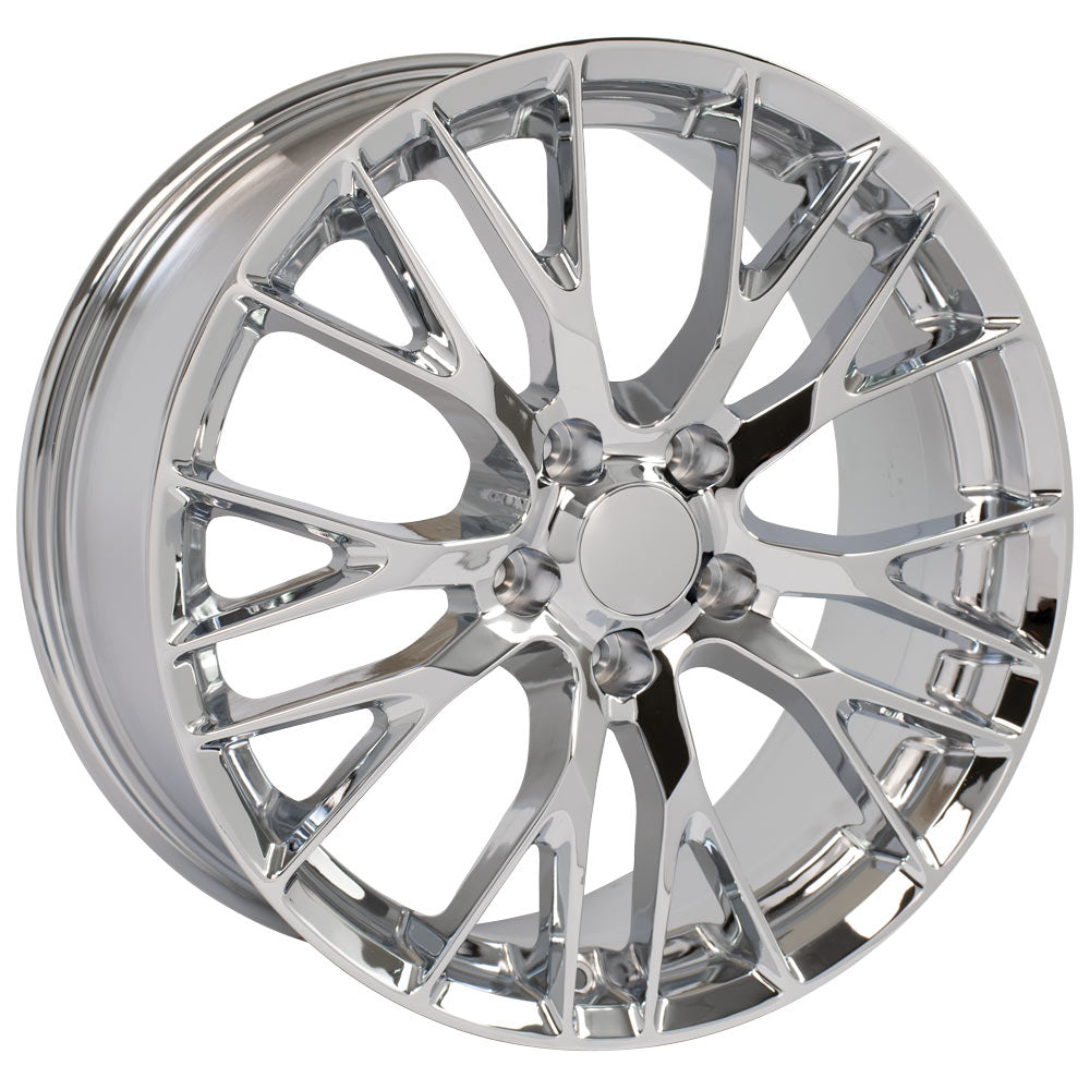 OE Wheels CV22C-19085-5475-56C 19" Replica fits Chevrolet Corvette C7 Z06 Chrome
