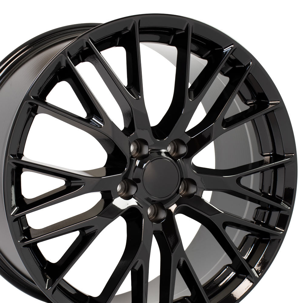 OE Wheels CV22C-20010-5475-79B 20" Replica fits Chevrolet Corvette C7 Z06 Black