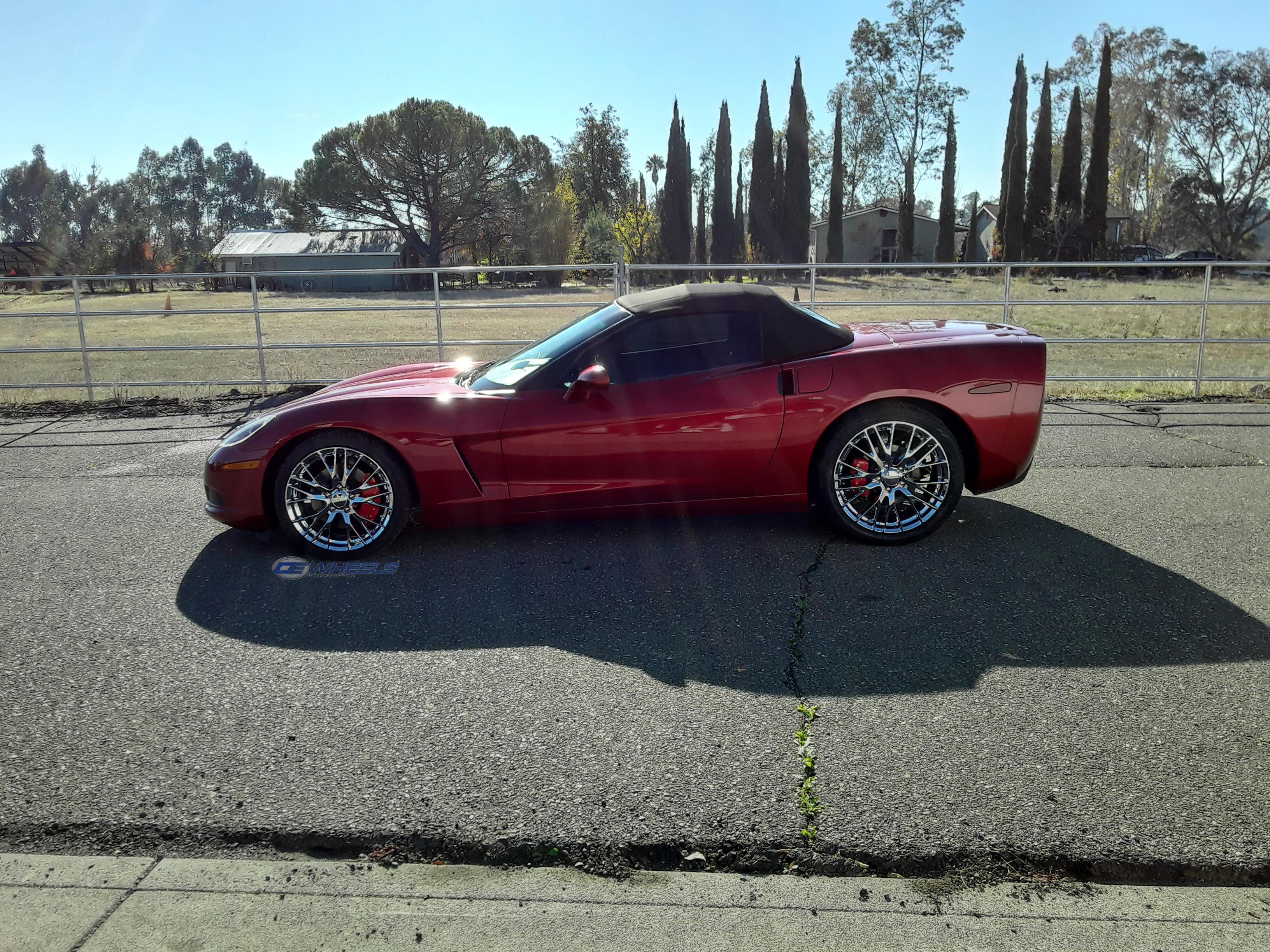 OE Wheels CV22C-20010-5475-79C 20" Replica fits Chevrolet Corvette C7 Z06 Chrome