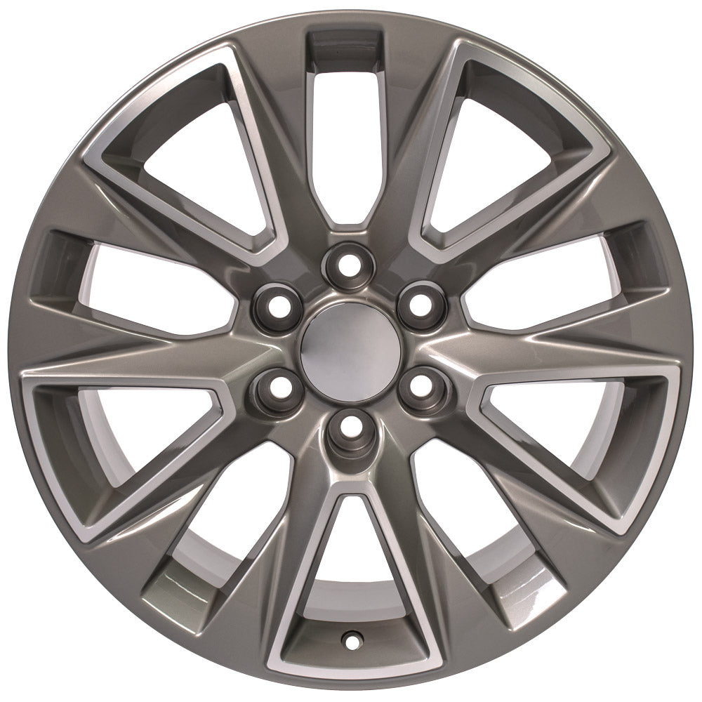 OE Wheels CV26-20090-6550-28MS 20" Replica fits Chevrolet Silverado LTZ Machined