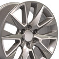 OE Wheels CV26-20090-6550-28MS 20" Replica fits Chevrolet Silverado LTZ Machined